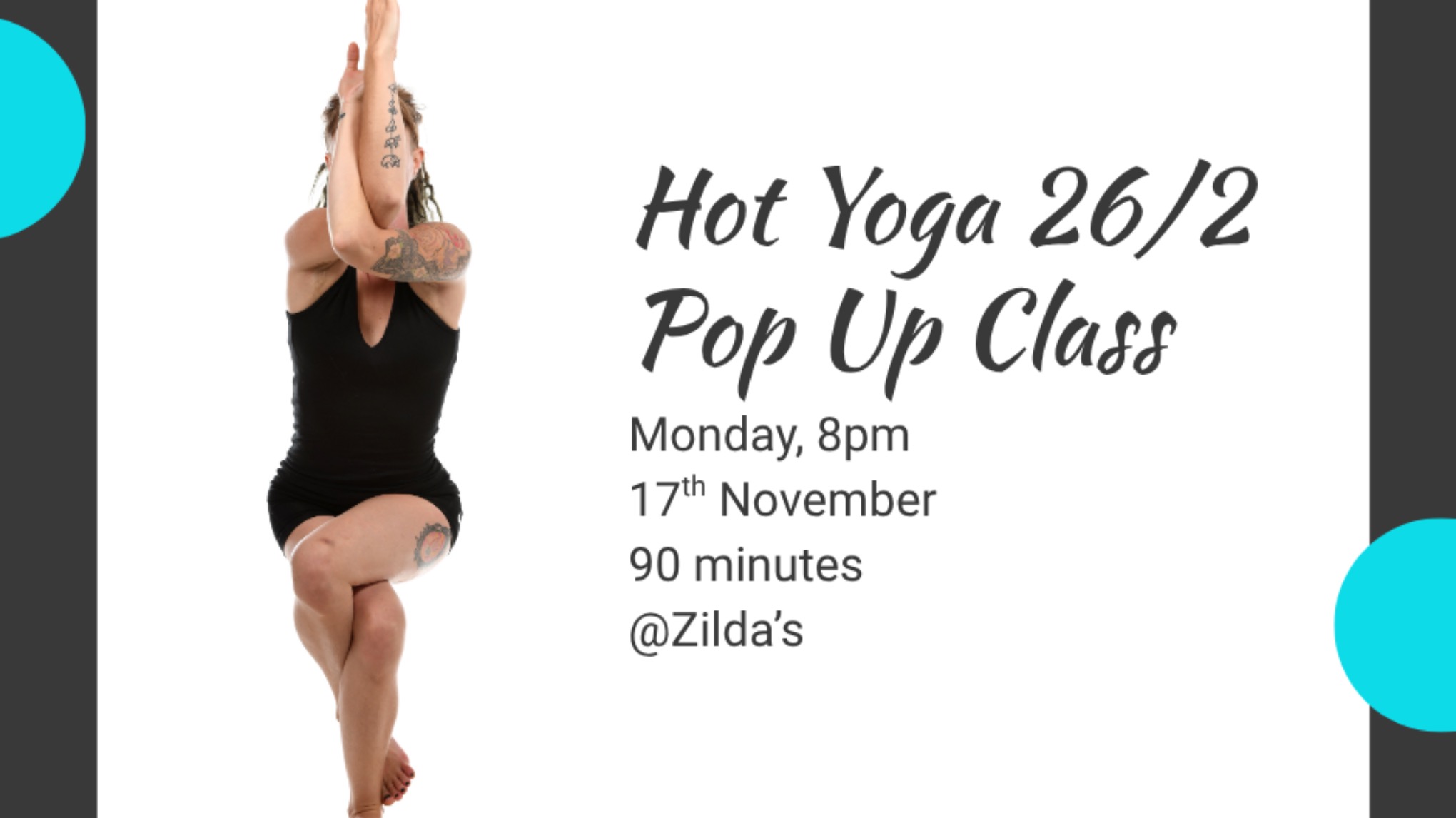 Pop up hot yoga 26/2 class