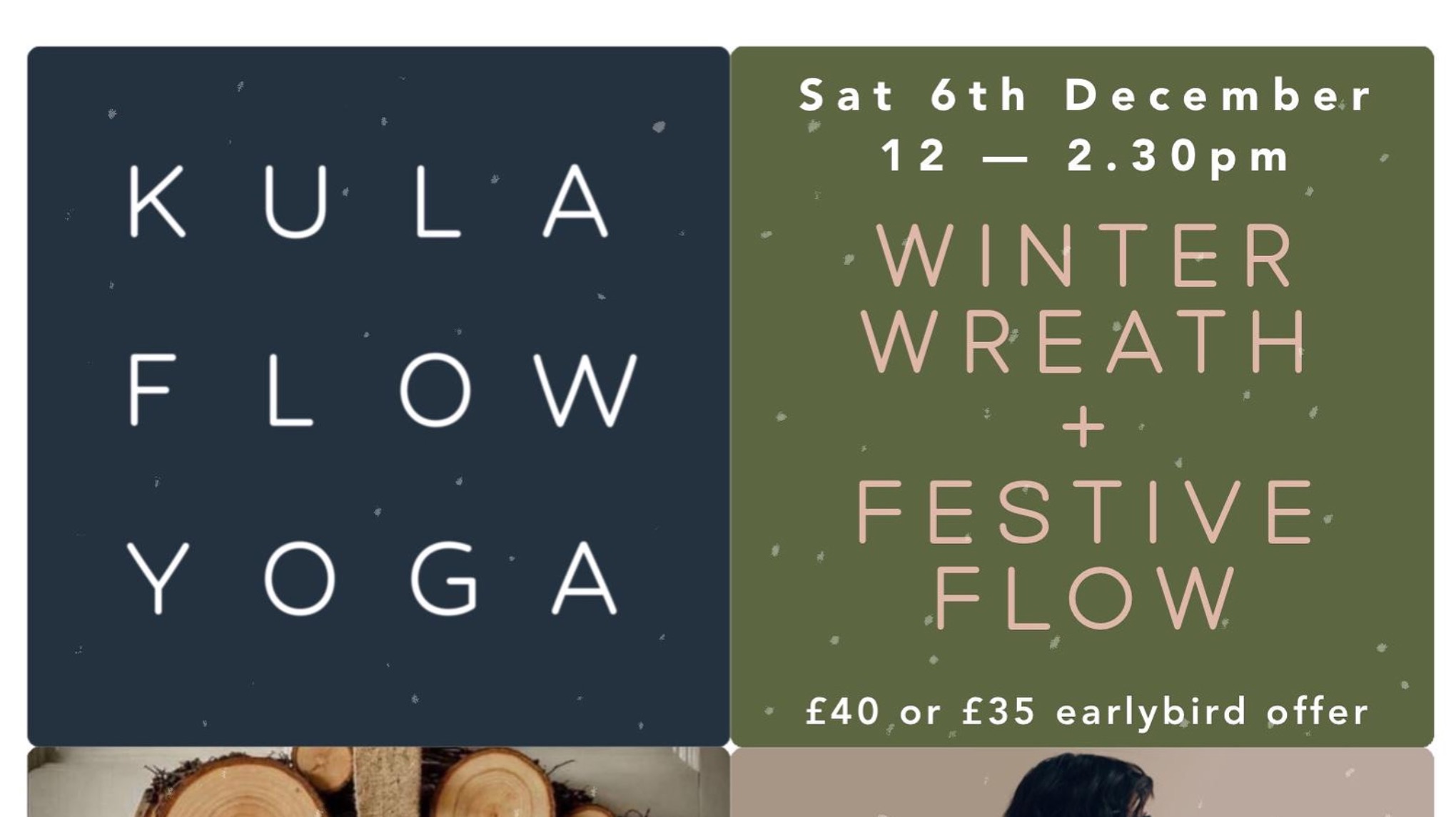 Winter wreath making and festive flow