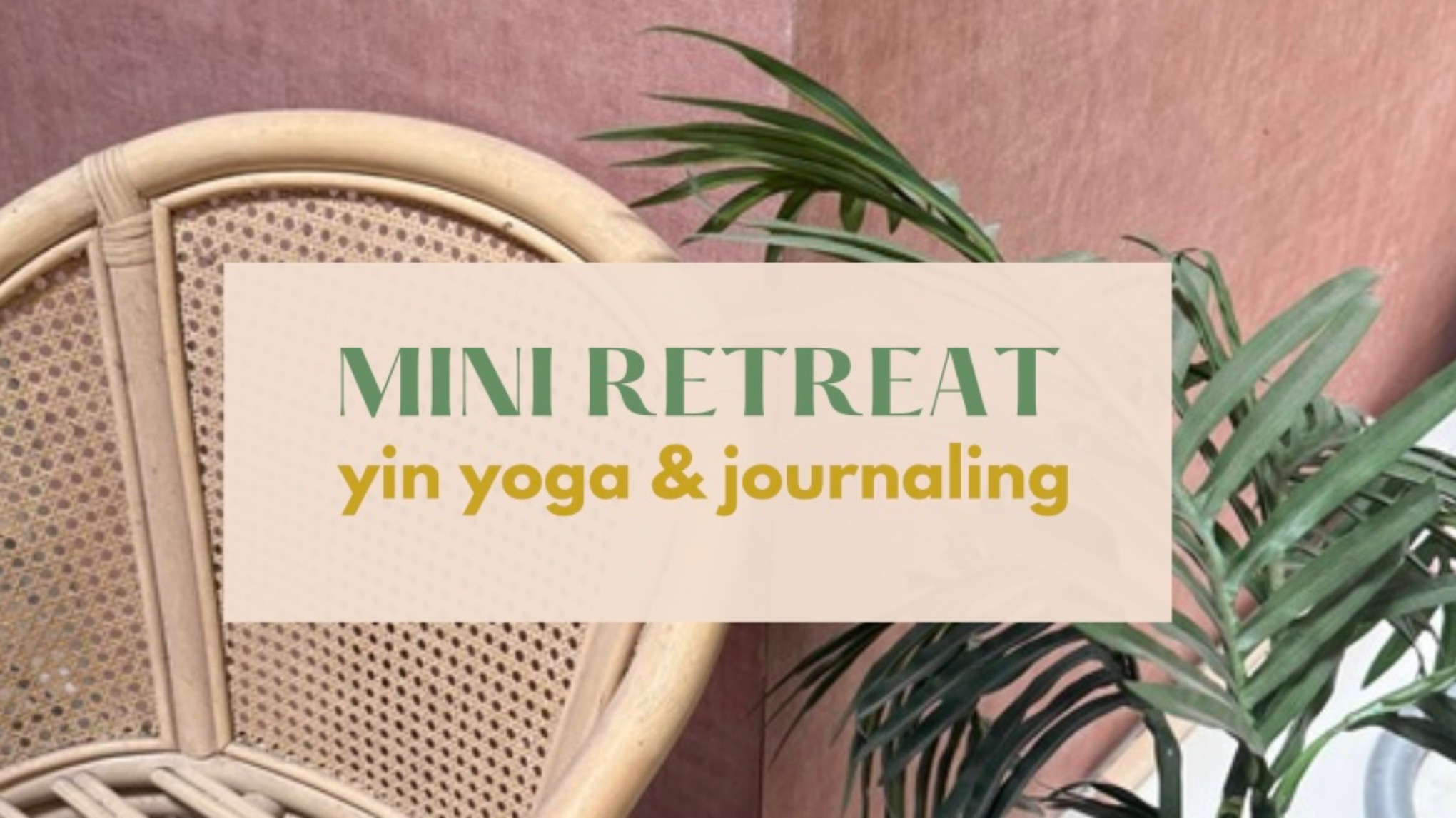 MINI RETREAT SPECIAL – Yin yoga & journaling - middag sessie
