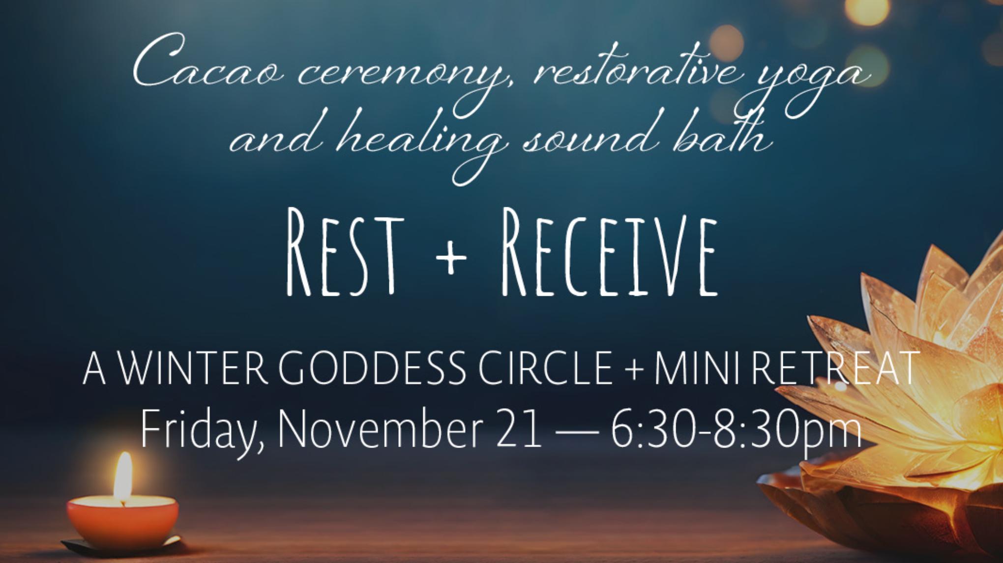 Rest + Receive | Nov 21