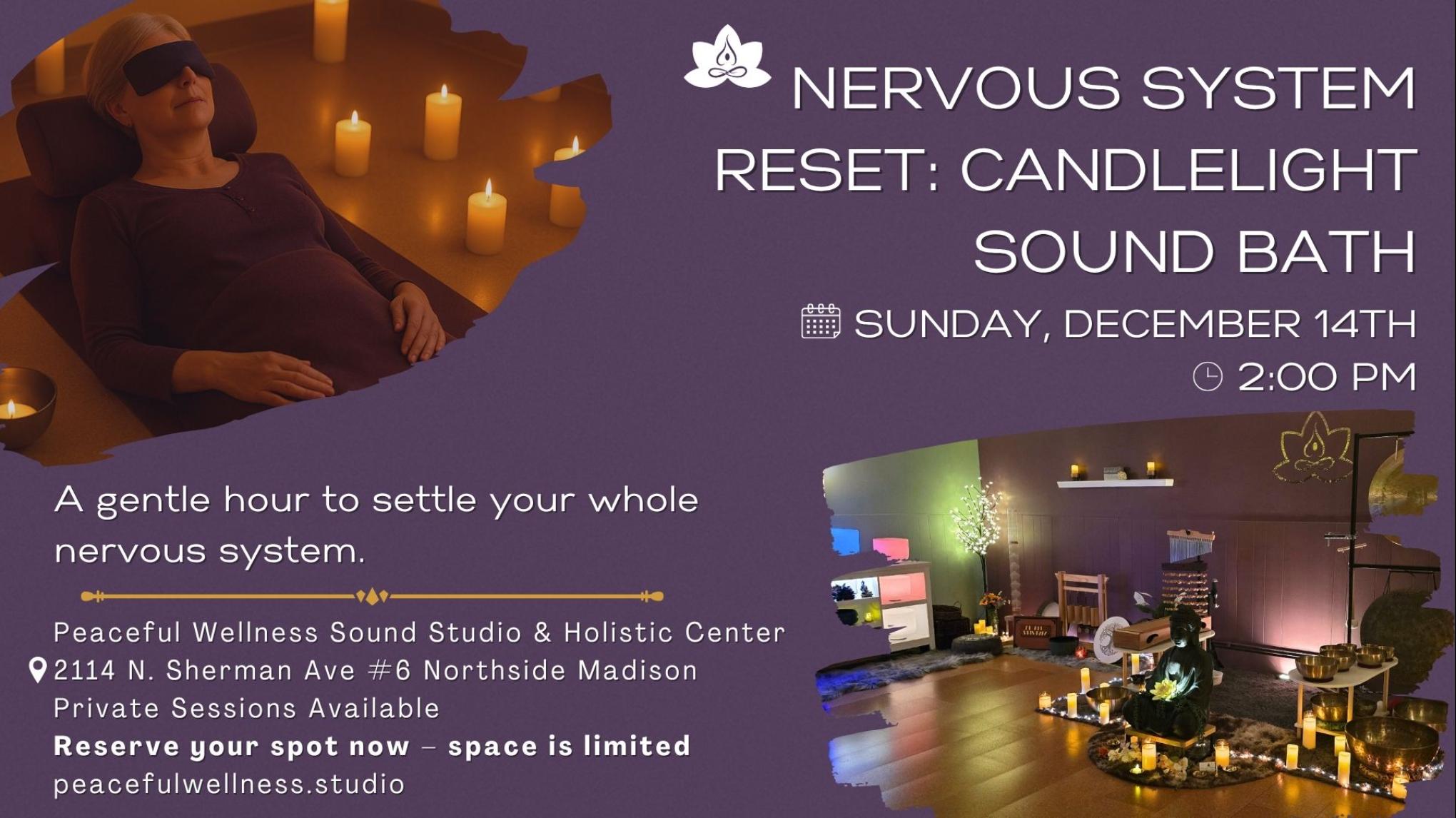 MADISON Nervous System Reset: Candlelight Sound Bath