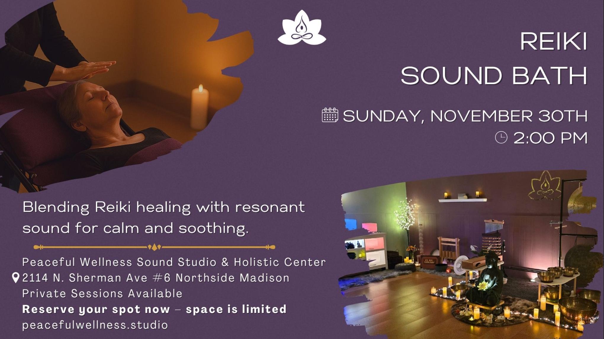 MADISON Reiki Sound Bath— Nourish + Replenish