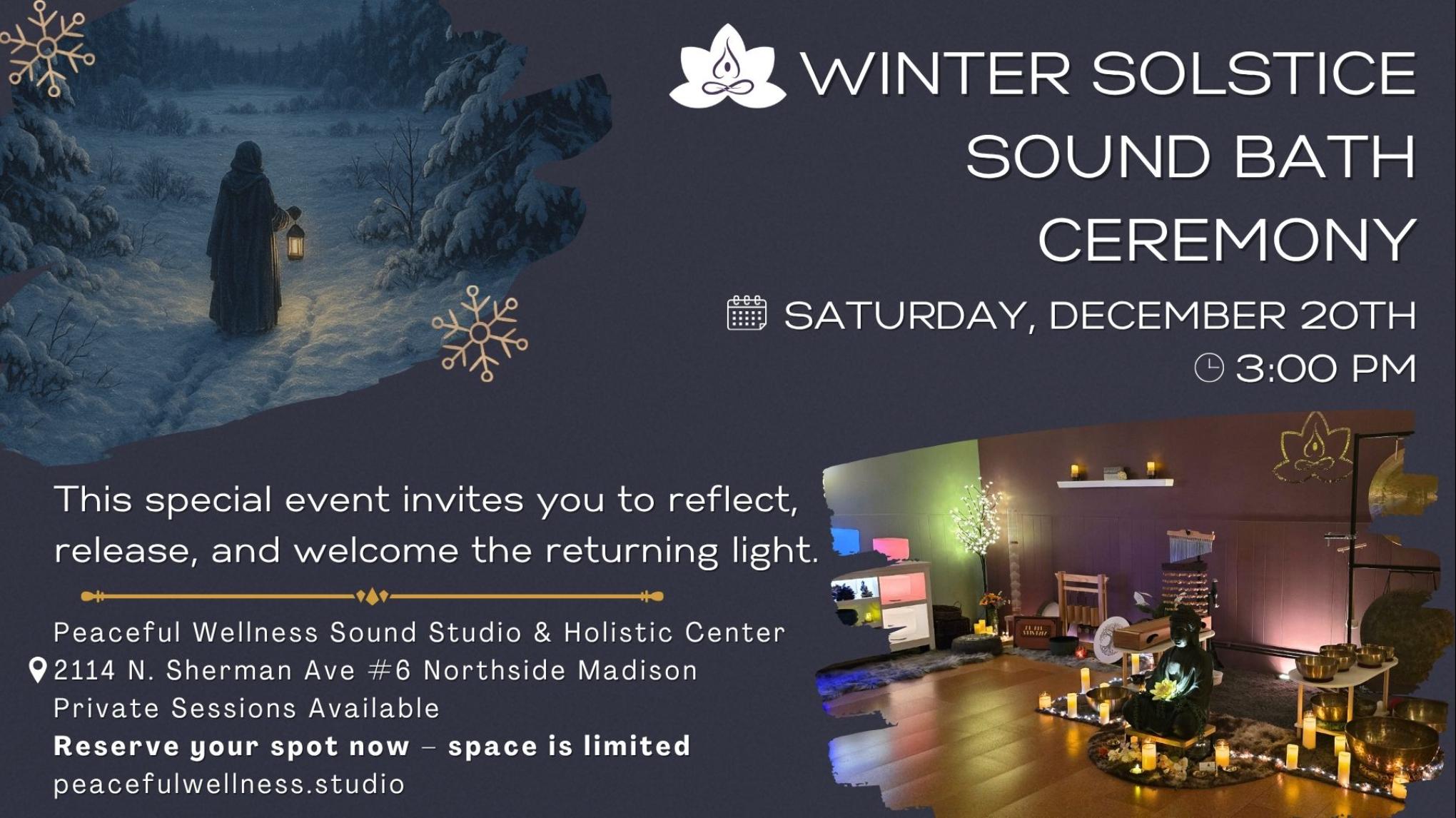 MADISON Winter Solstice Sound Bath Ceremony