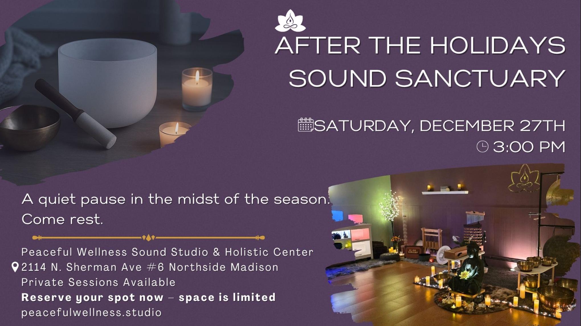 MADISON After the Holidays Sound Sanctuary