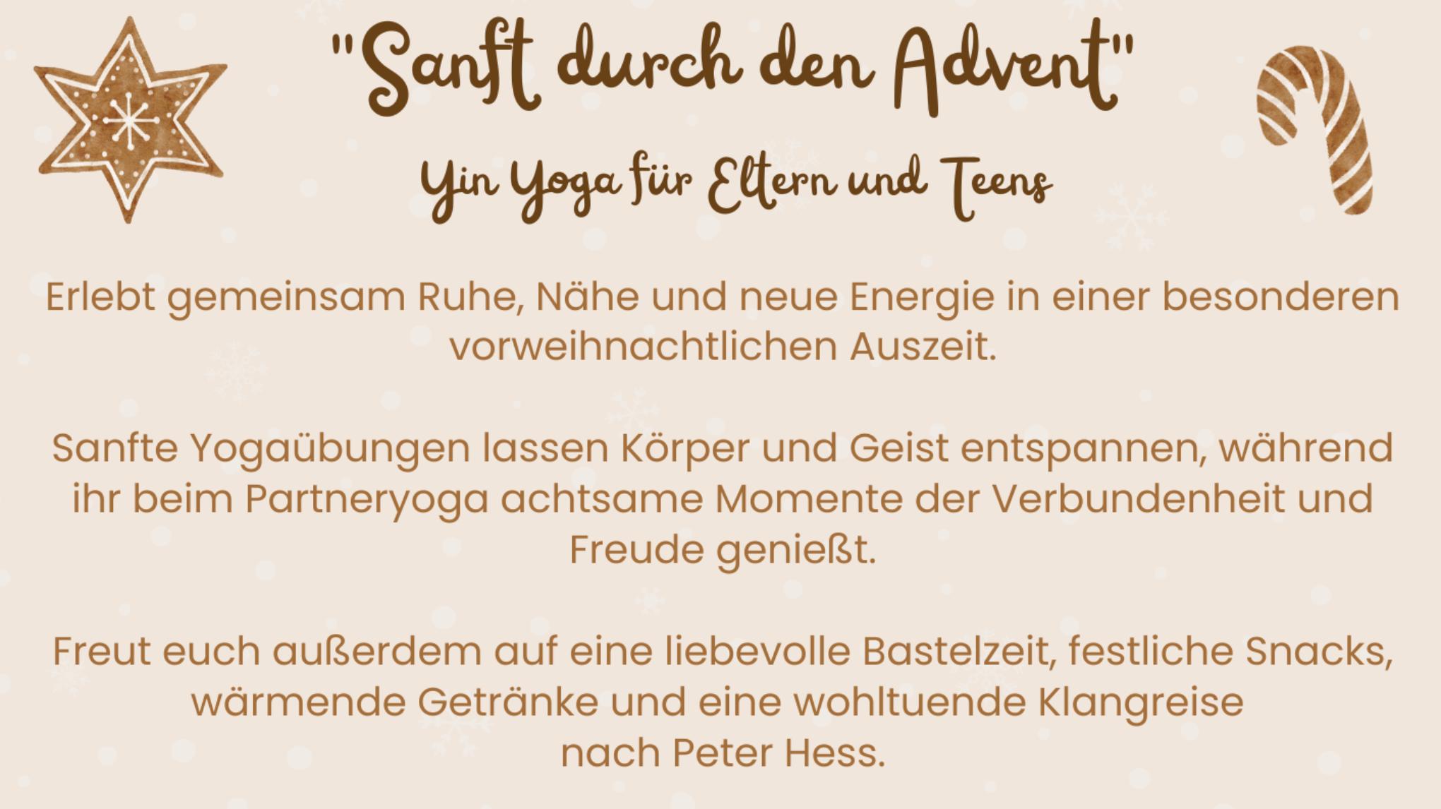 "Sanft durch den Advent" (Eltern und Teen)