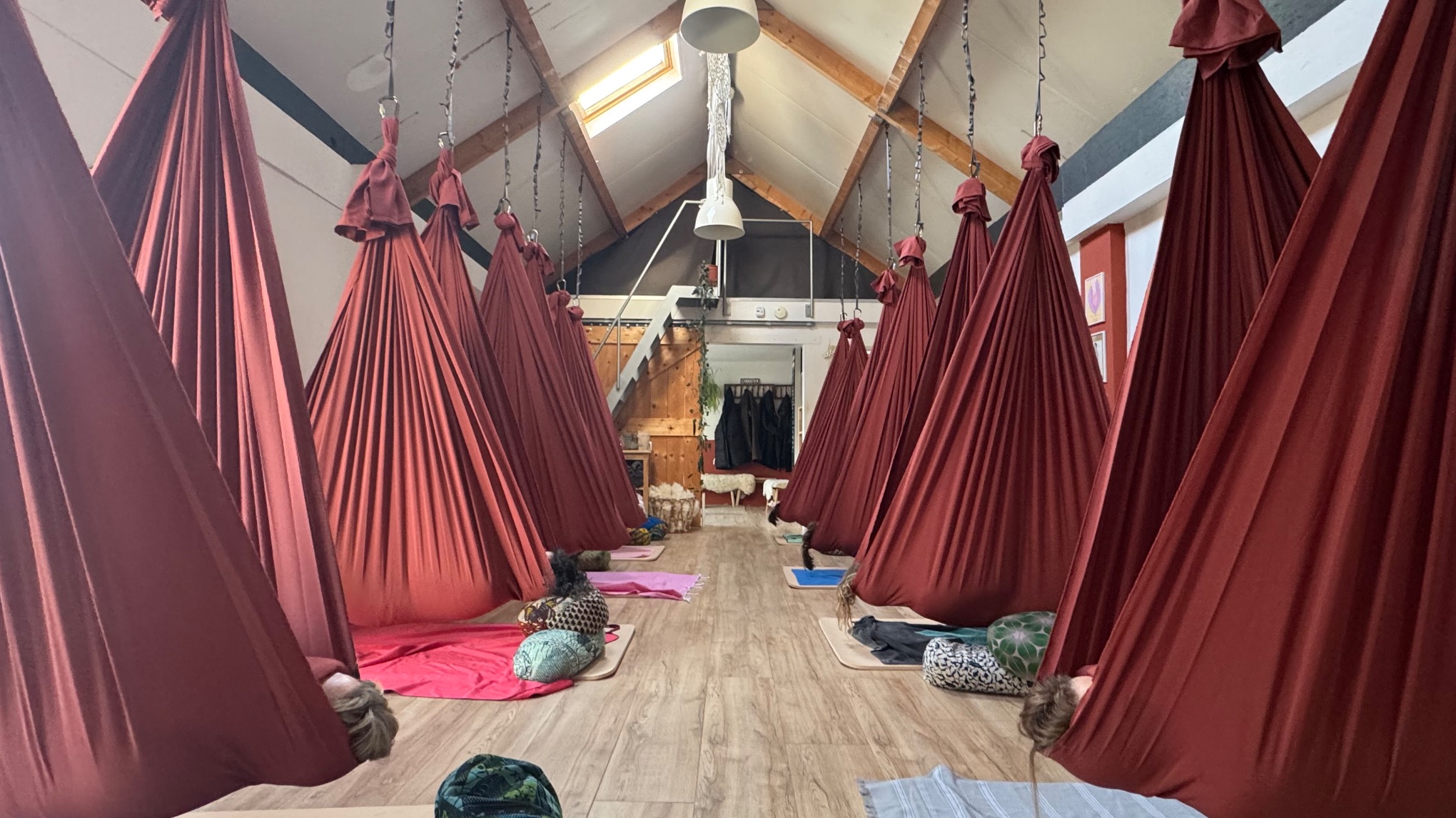 Aerial Yoga Rest before Christmas