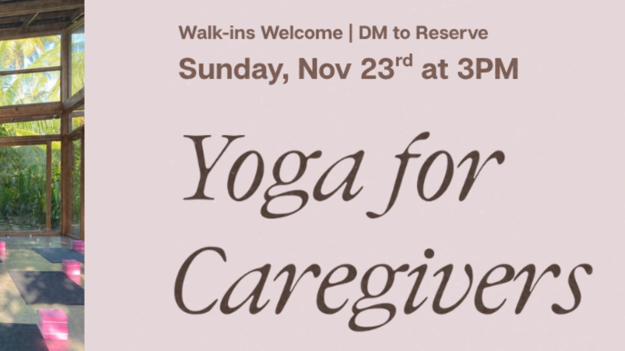Yoga for Caregivers