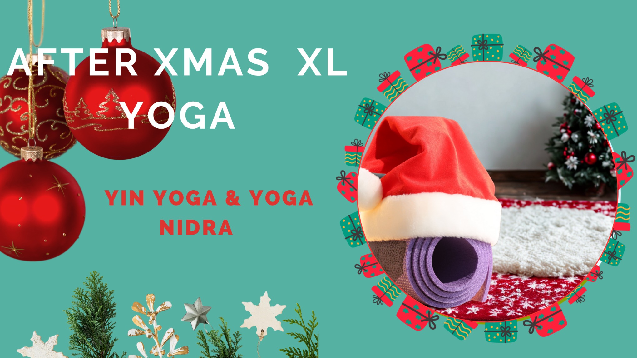 Yoga XL les after X-mas : achteroverbuigingen Yin & Yoga Nidra
