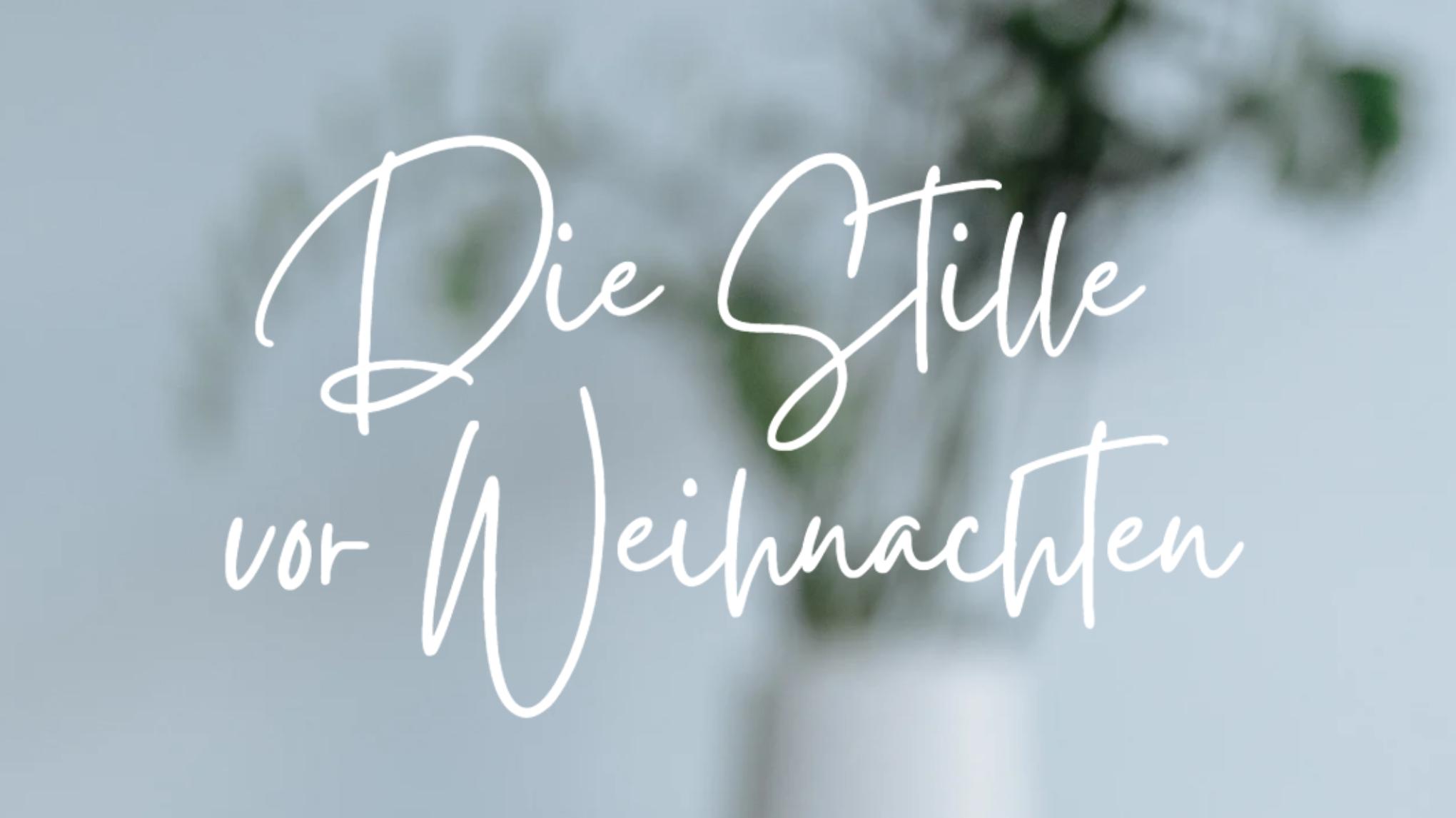 Die Stille vor Weihnachten