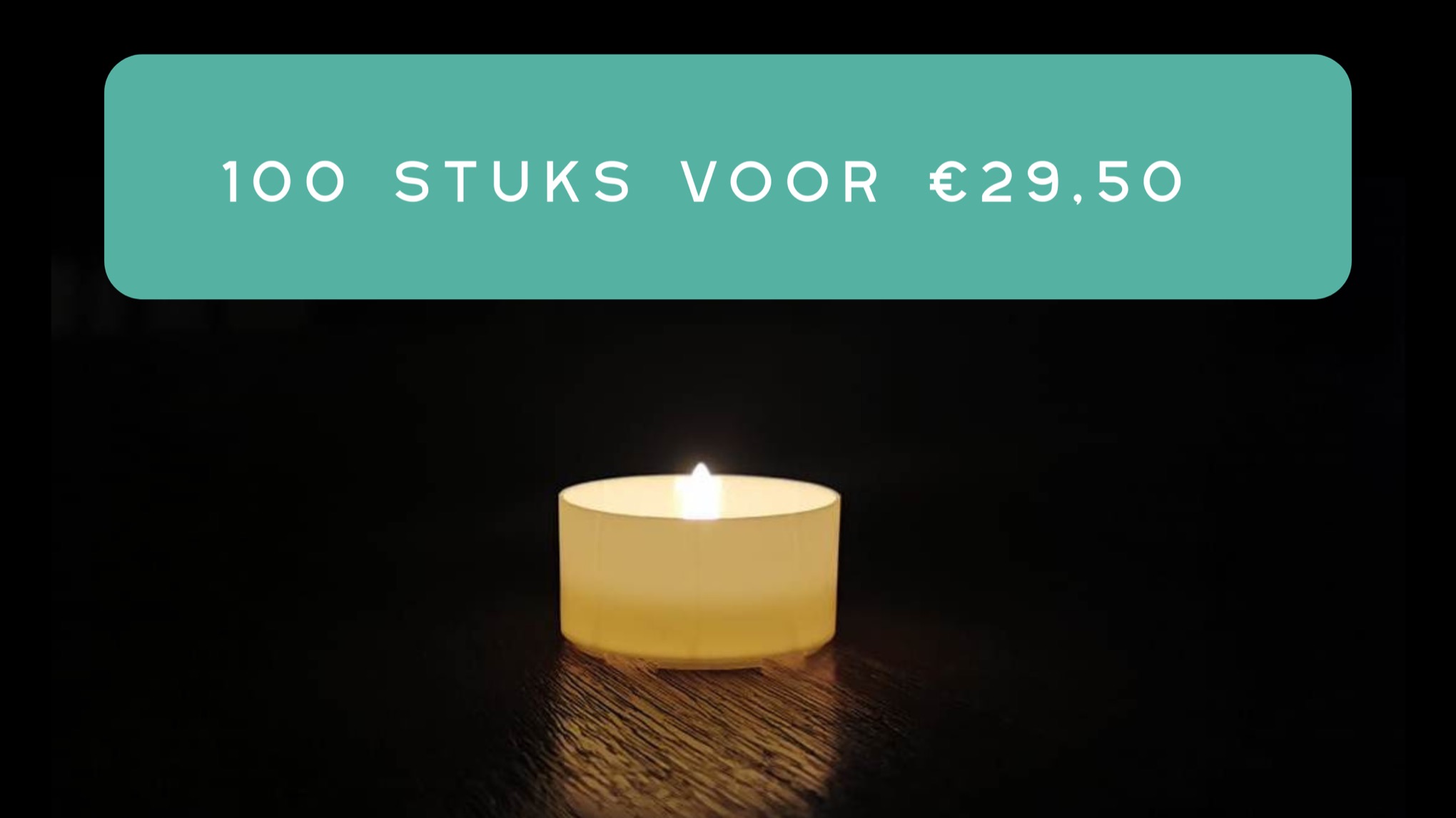 100 x C-lights waxinelichtjes