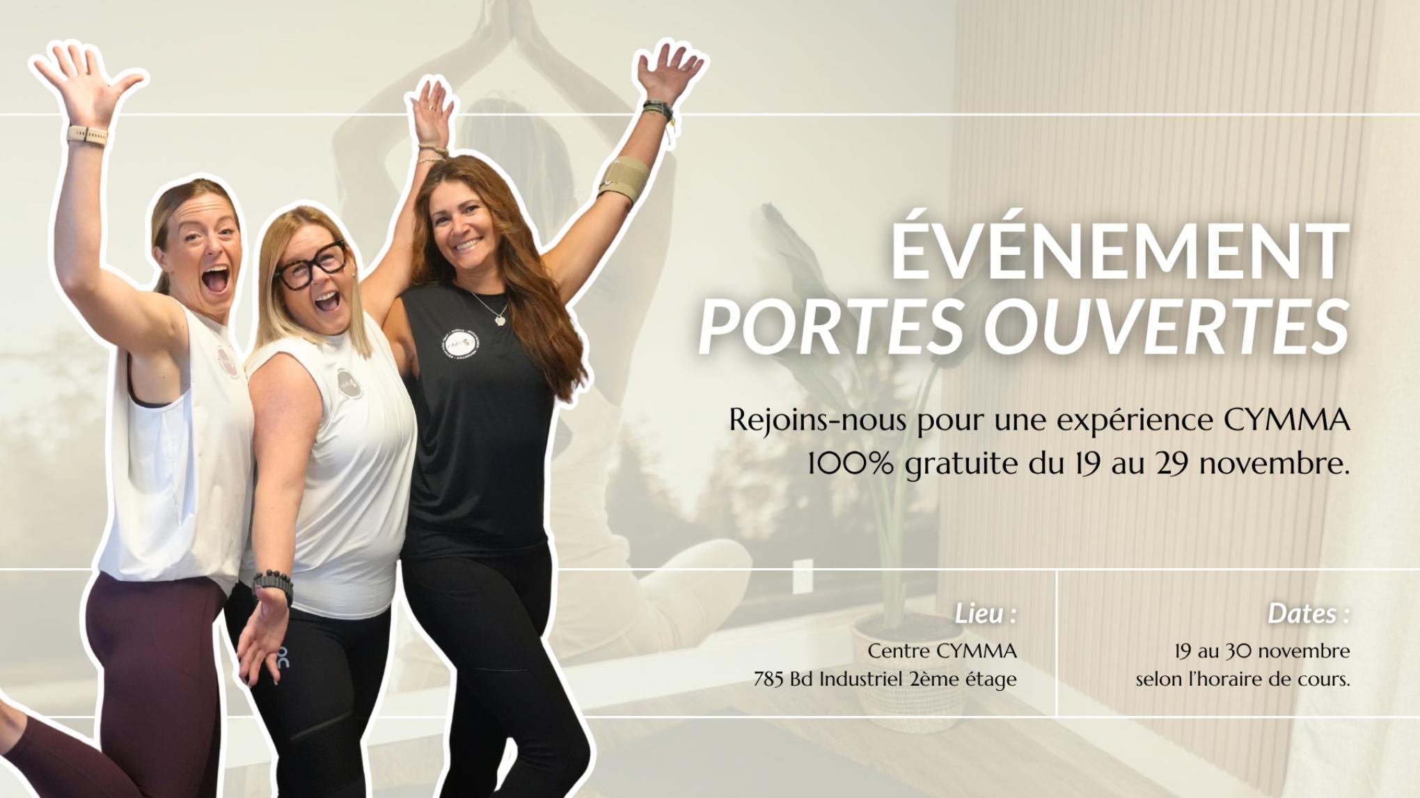 Portes Ouvertes CYMMA – Gratuit & Ouvert à tous 🏃‍♀️🌿