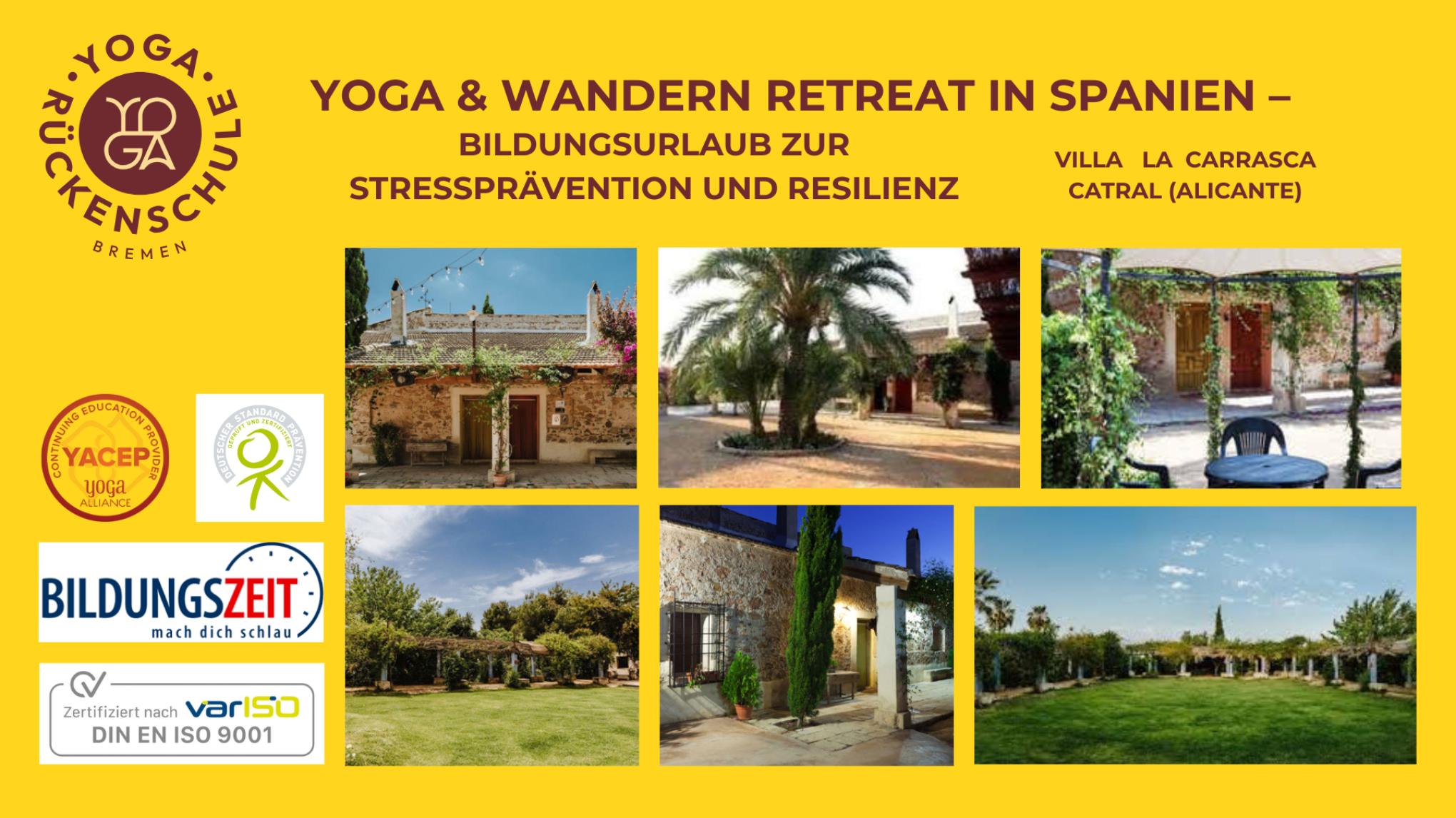 Yoga & Wandern Retreat – Bildungsurlaub zur Stressprävention und Resilienz