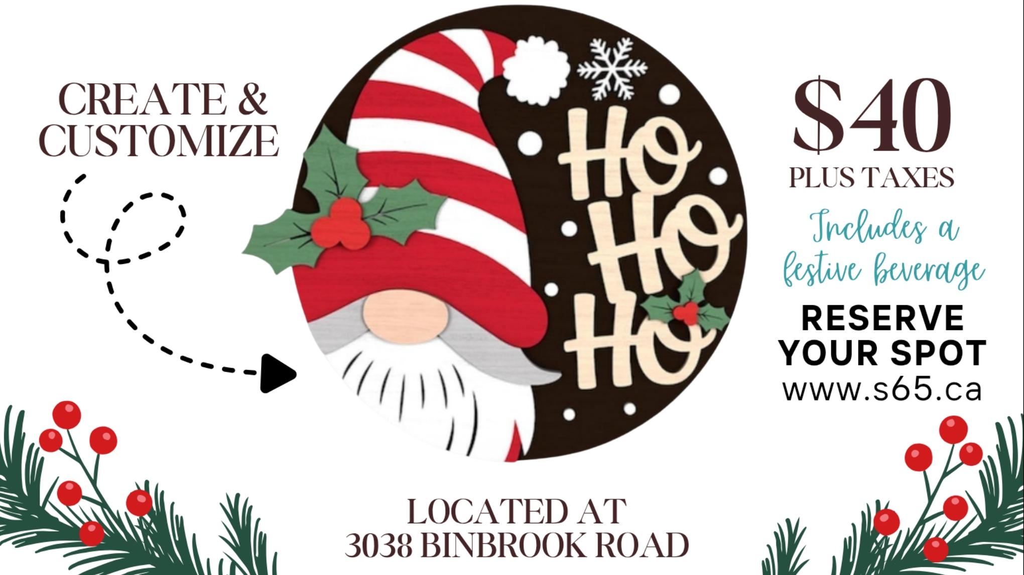 Holiday Sign Workshop