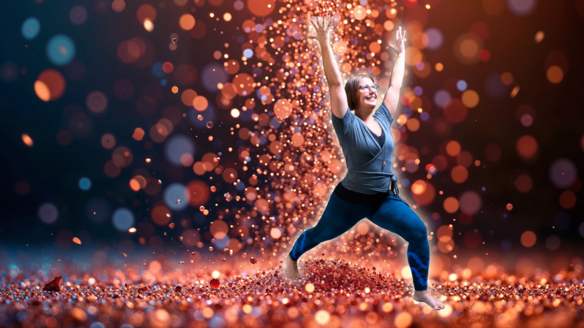 Sprakande yoga inför jul ✨ En paus som får dig att glittra