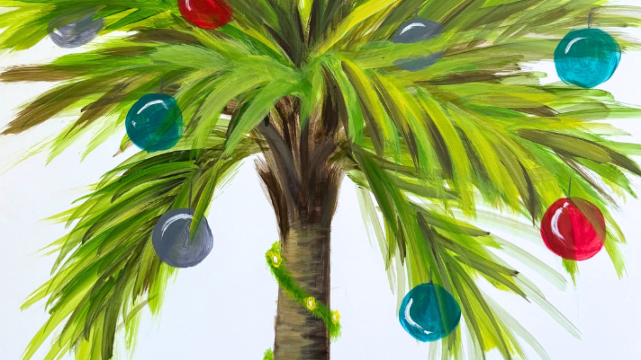 A Floridian Christmas - Painting class taught by Wave Native Art