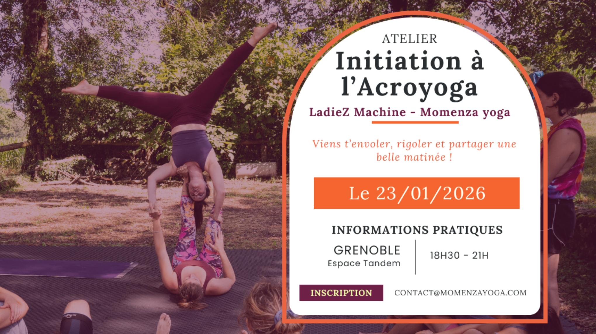 Initiation à l'Acroyoga - Apprends à voler !