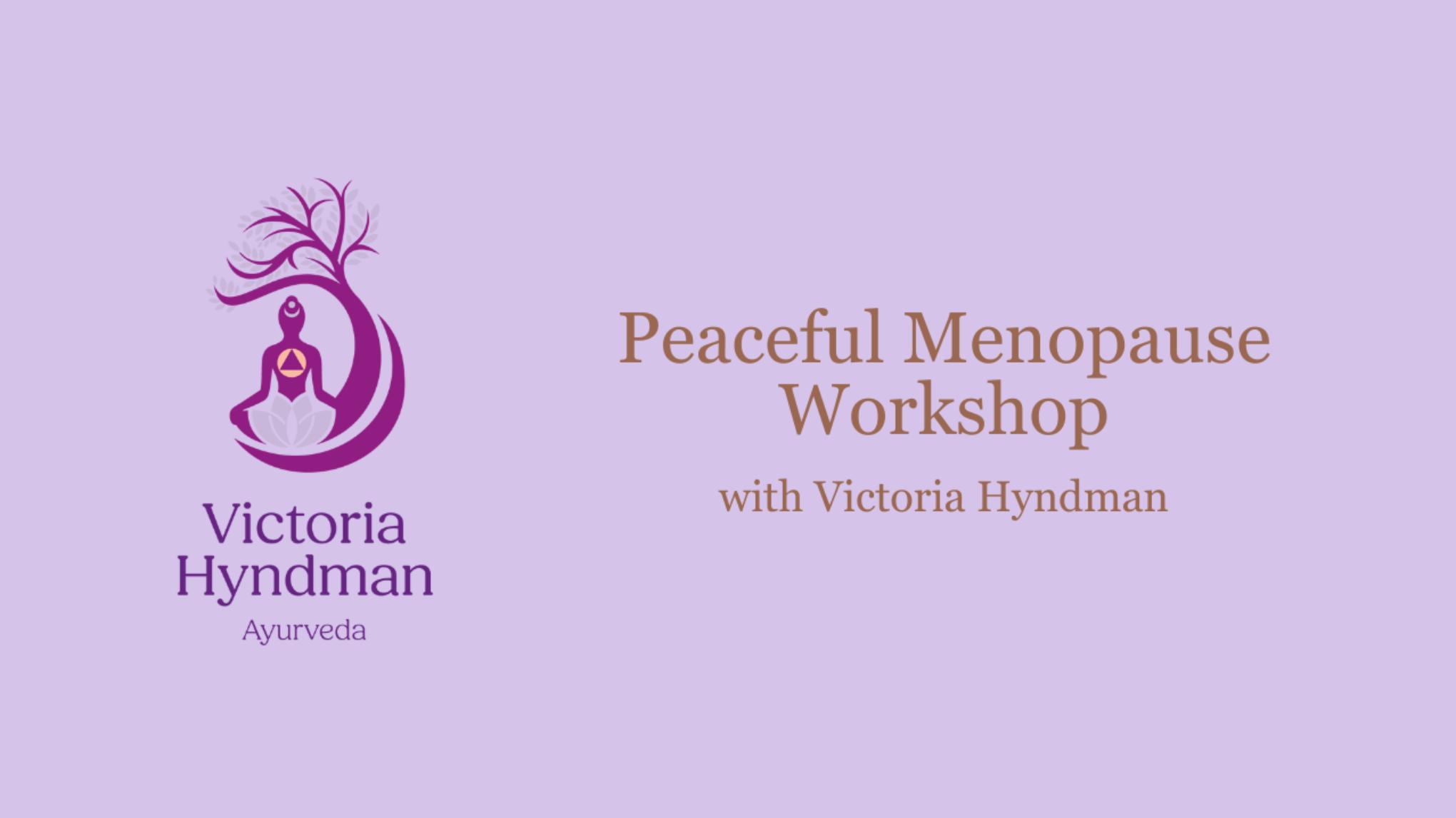 Pre-Recorded: Peaceful Menopause