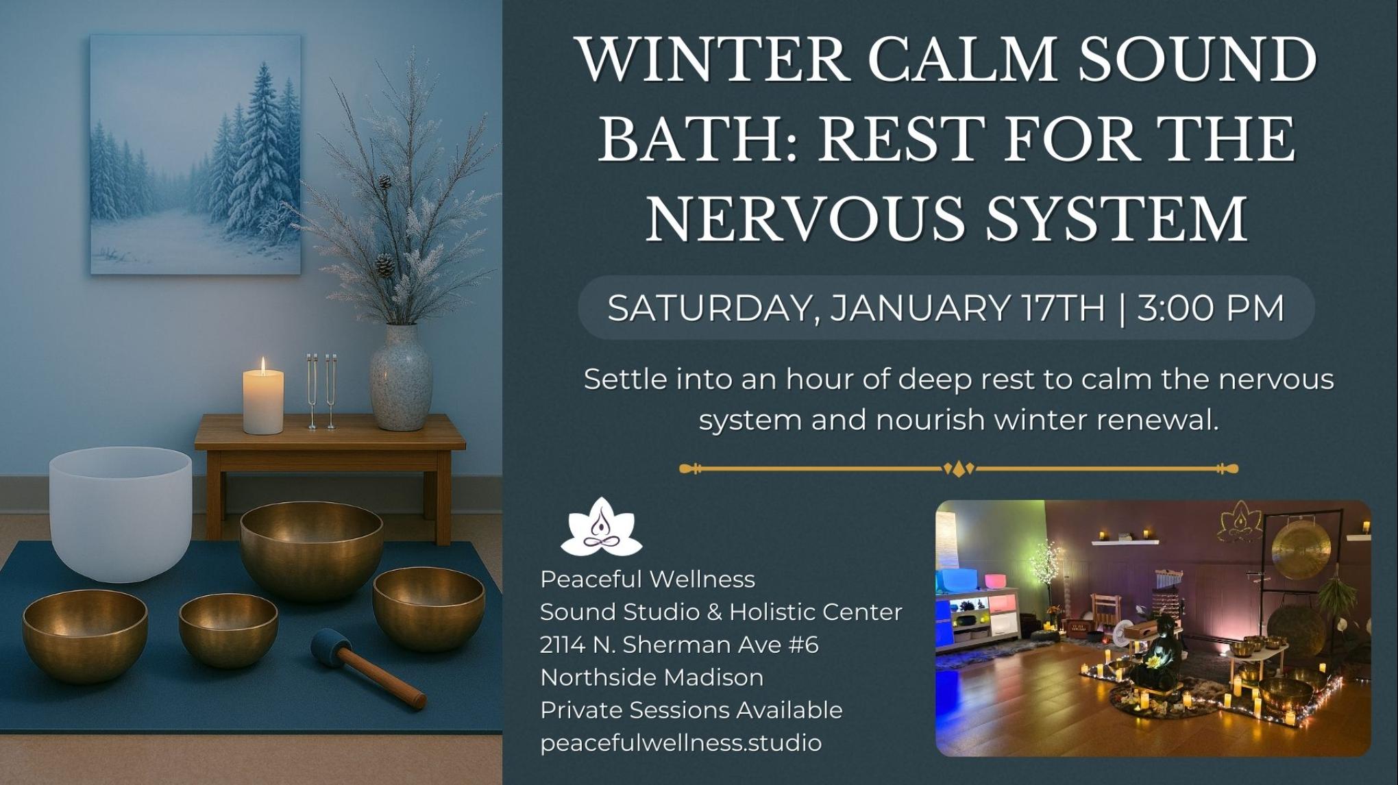 MADISON Winter Calm Sound Bath: Rest for the Nervous System