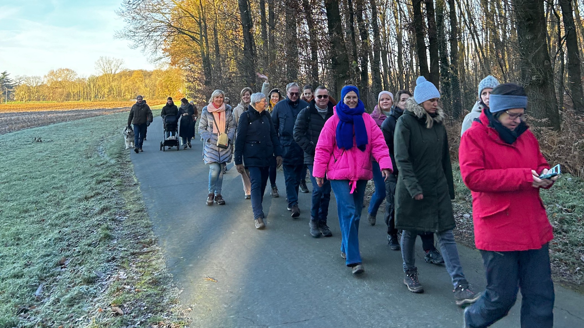 Een warme wandeling tot Genk - START praktijk 21km