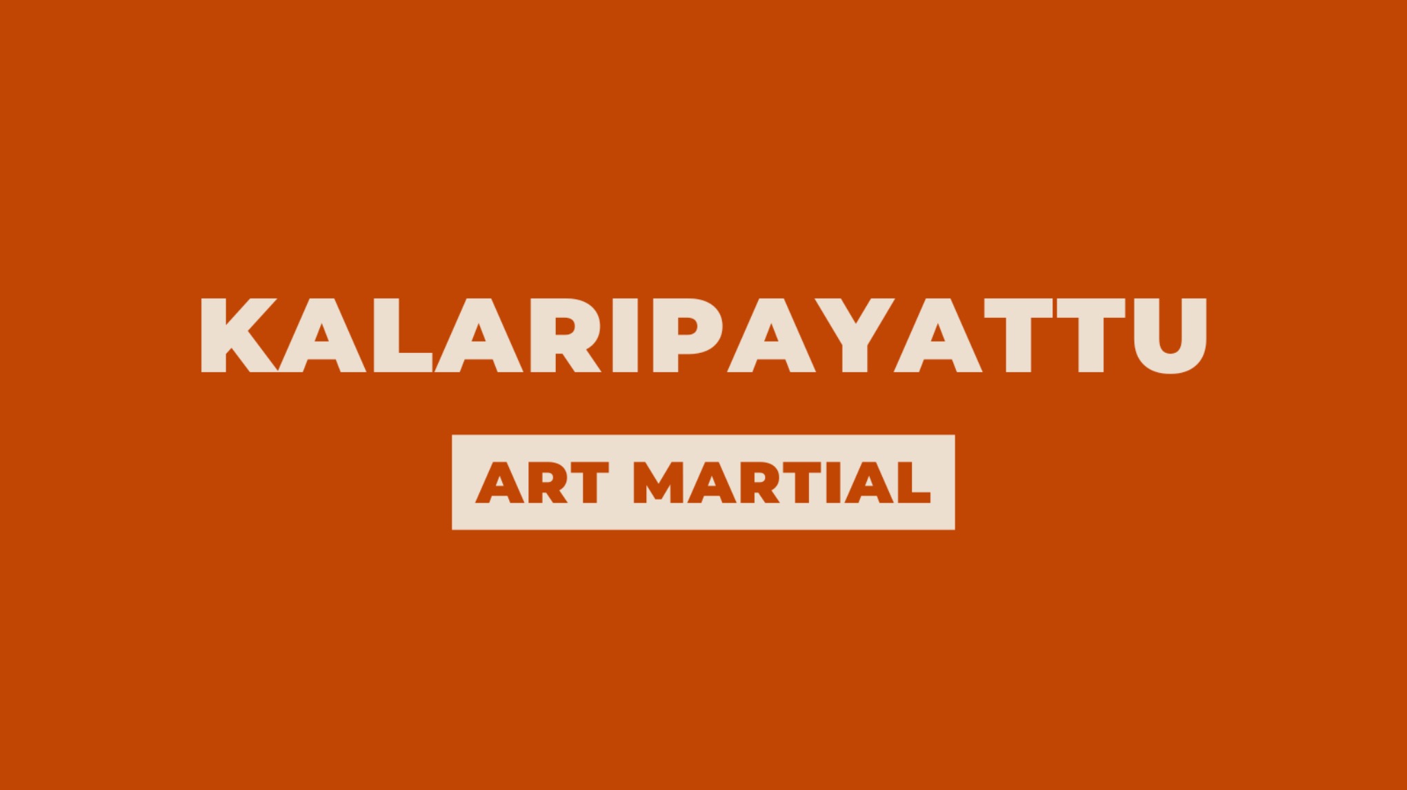 Kalaripayattu (art martial indien) : découverte & initiation