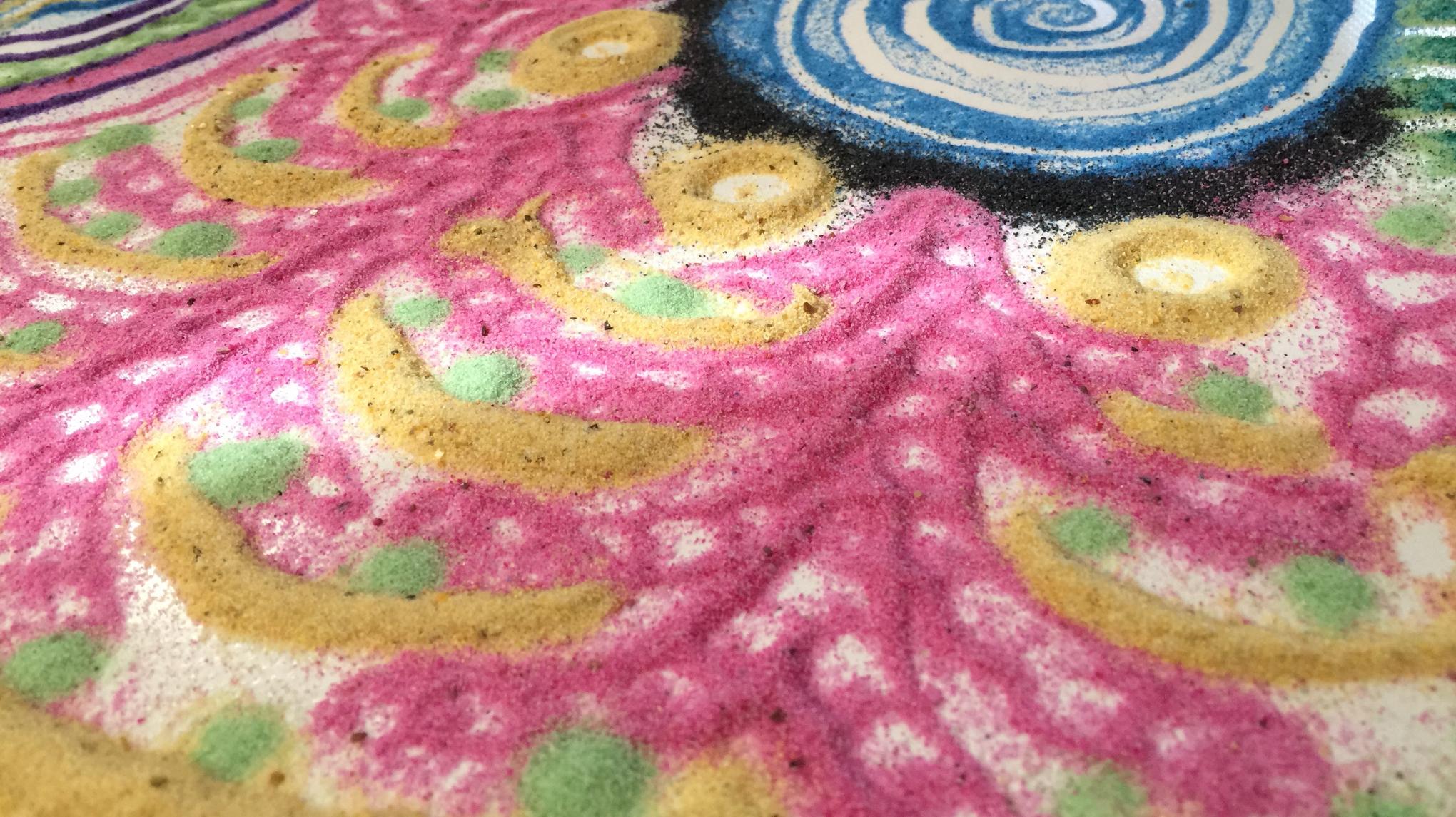 De Stilte in kleur - Chi Neng Qigong & Zandmandala's