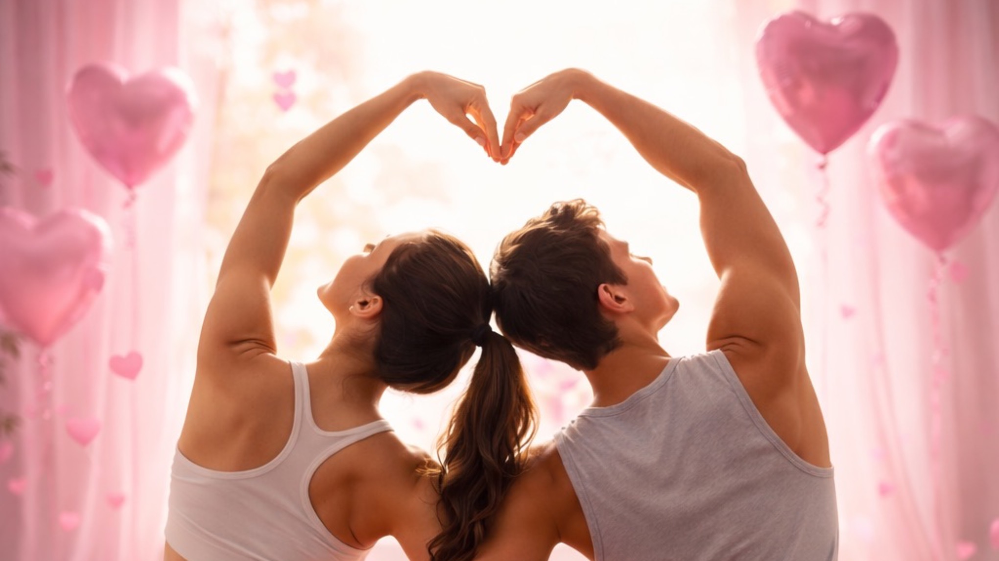 Partner-Yoga am Valentinstag 💞 - für Paare & Freundinnenpaare