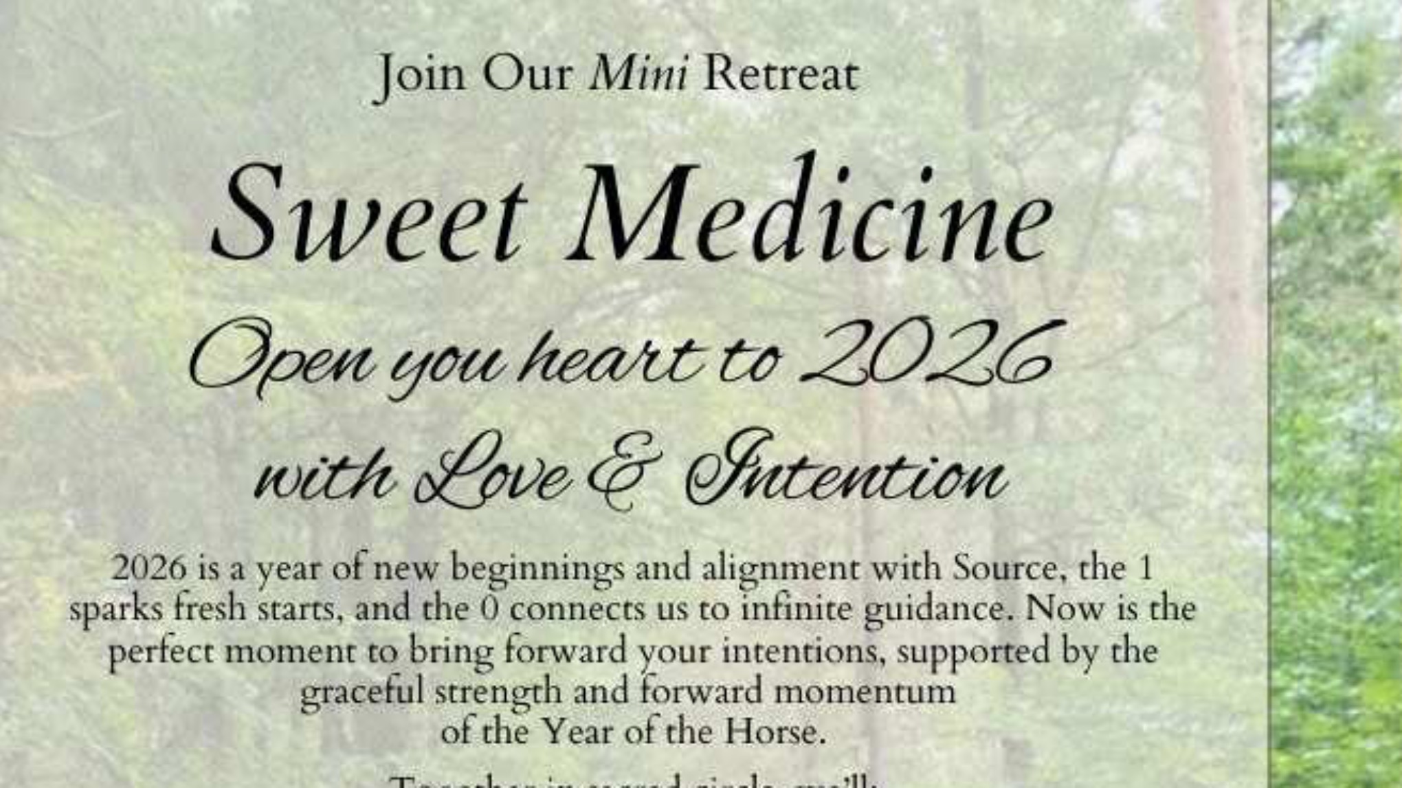 Sweet Medicine With Katie