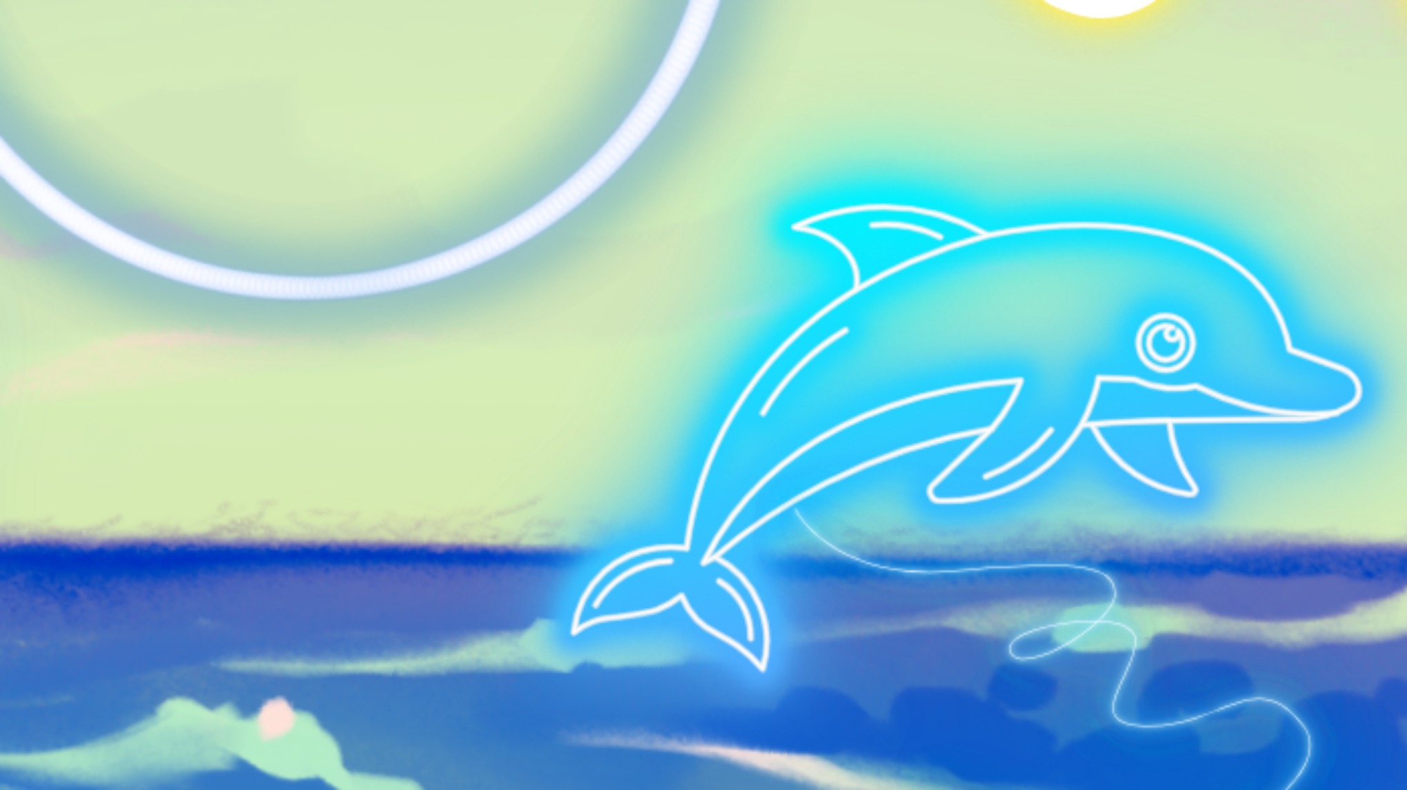 Unterwasserwelt im Schwarzlicht. Eine Familienyoga Stunde für kids von 3-5