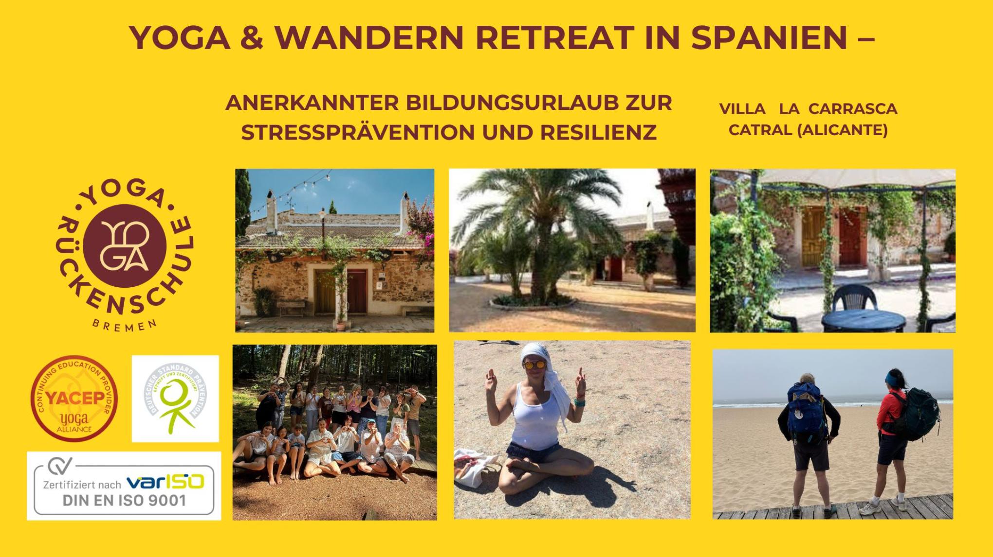 Yoga & Wandern Retreat – Bildungsurlaub zur Stressprävention und Resilienz