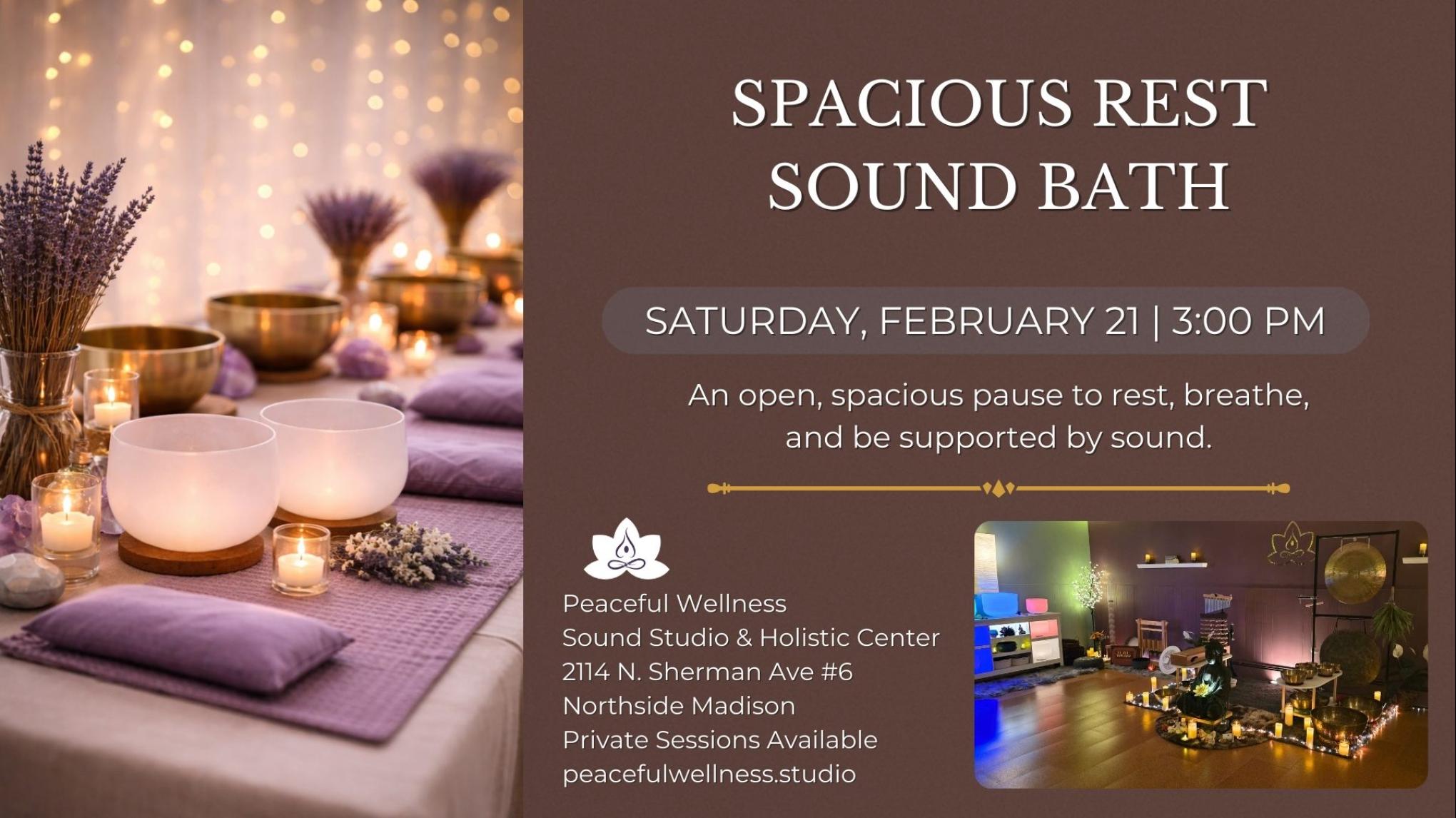 MADISON Spacious Rest Sound Bath