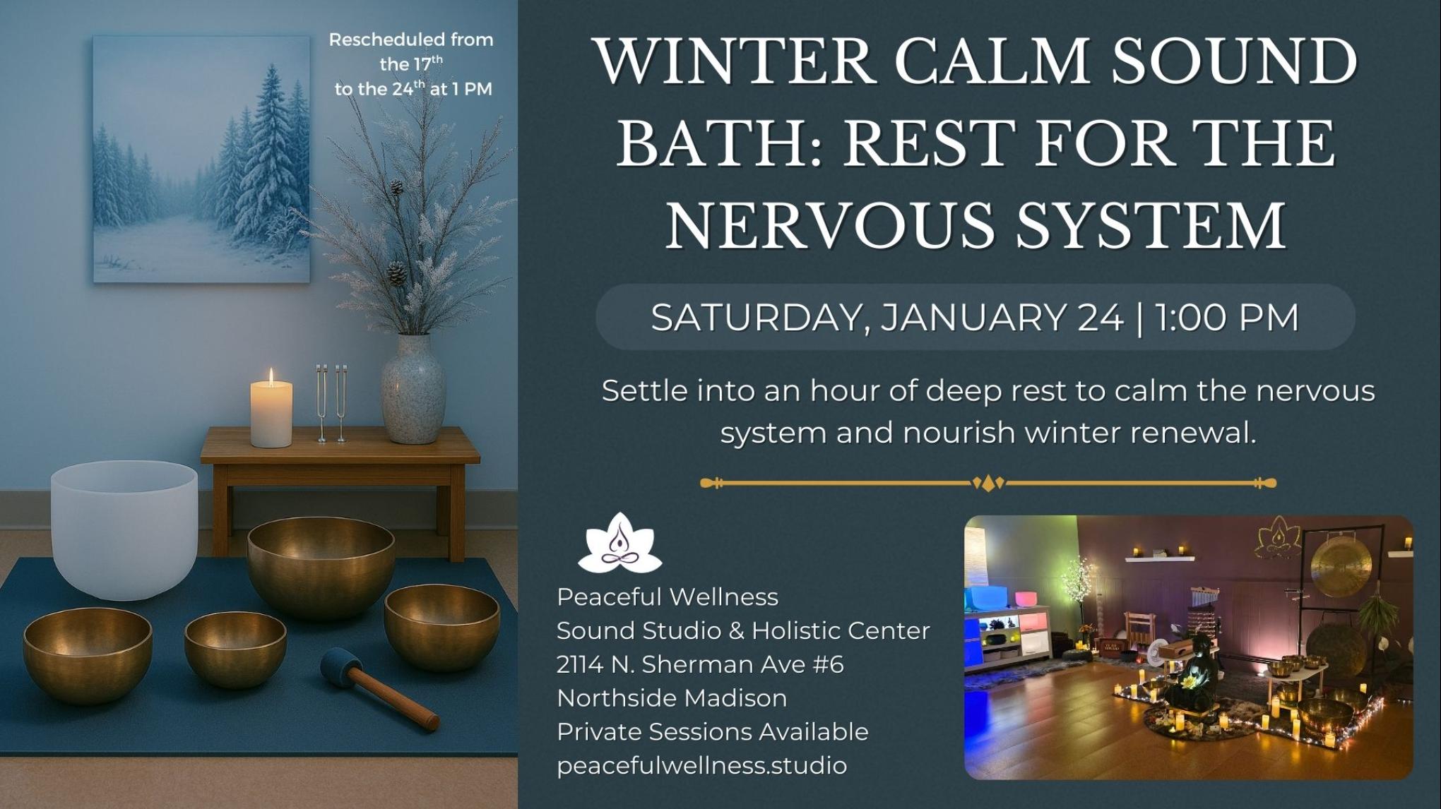 MADISON Winter Calm Sound Bath: Rest for the Nervous System