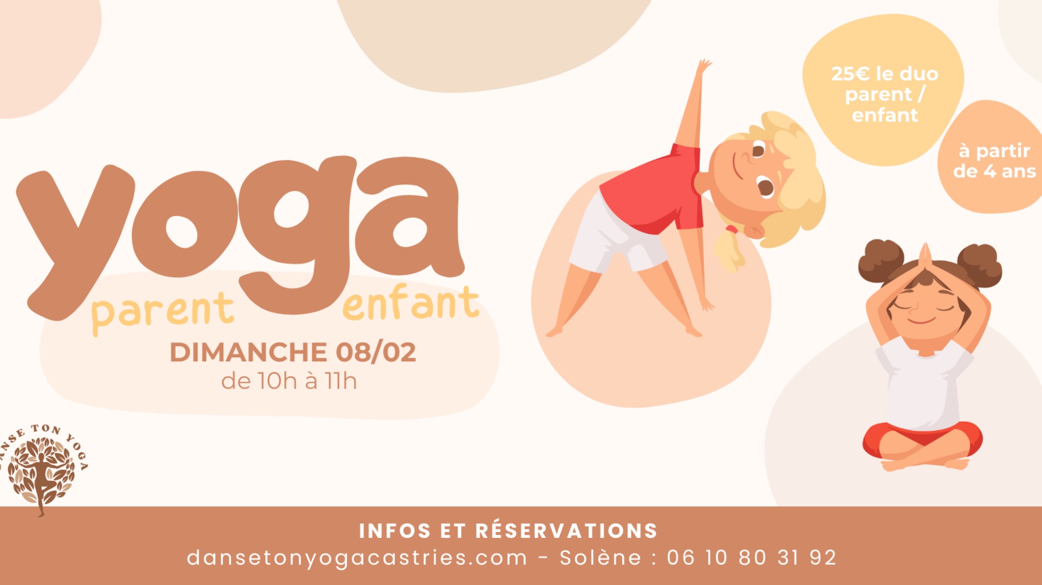 🧘🏼‍♀️🧒🏼👧🏼 ATELIER YOGA PARENT/ENFANT – CASTRIES