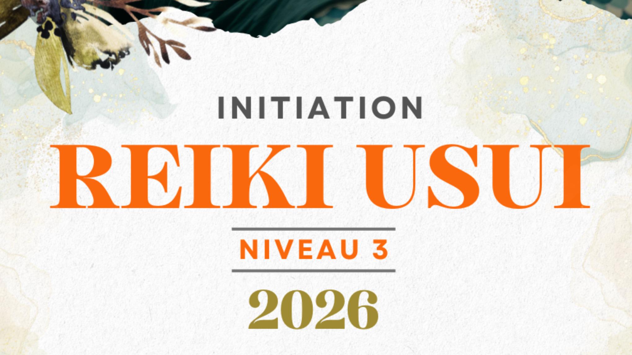 INITITATION REIKI USUI NIVEAU 3