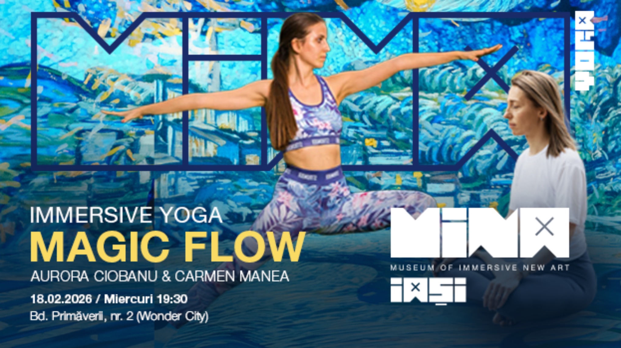 Yoga @ MINA Museum Iași cu Carmen & Aurora - 18 Februarie