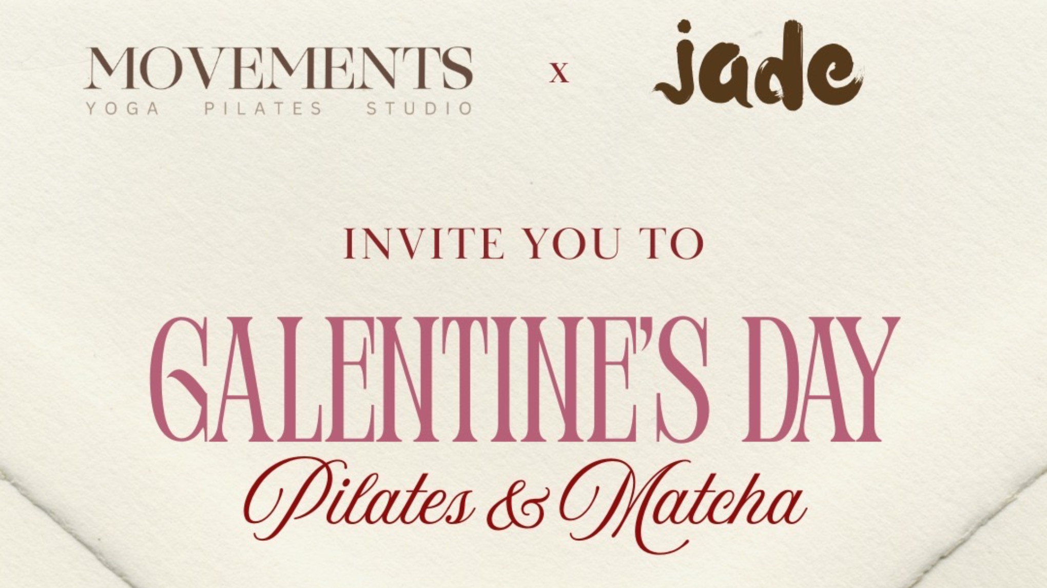 Galentine’s Day:  Pilates x Matcha 💕x Jade