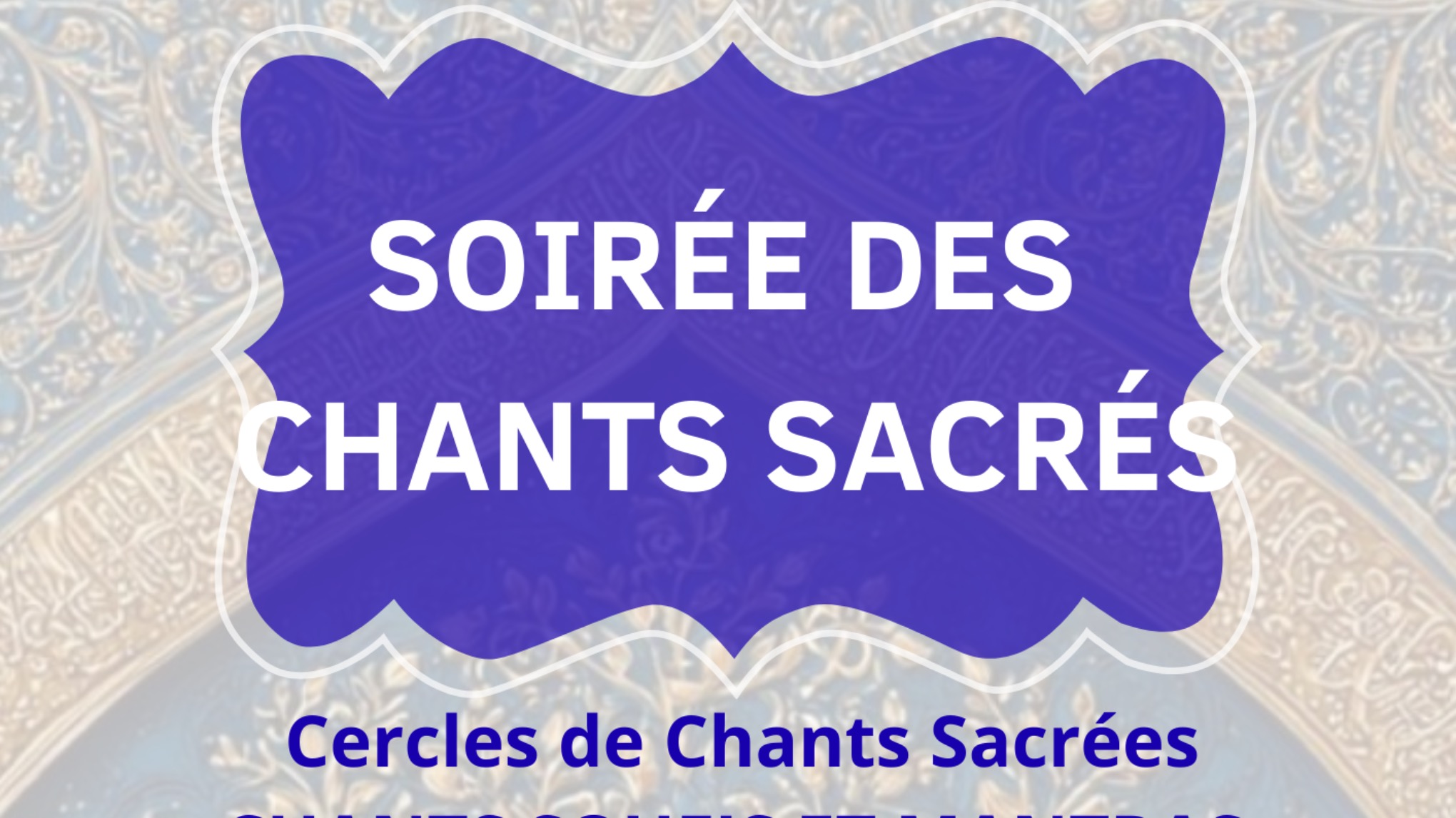 Soirée chant Sacrée