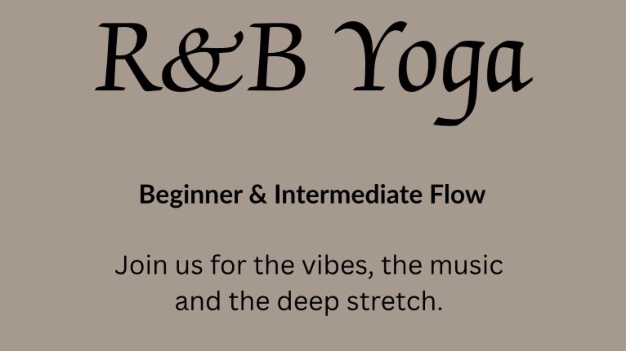RnB/ Hip Hop Yoga Class
