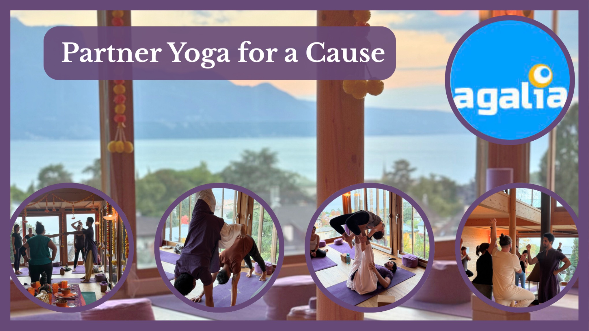 💜 Partner Yoga for a Cause 👧🏽 for Agalia Association