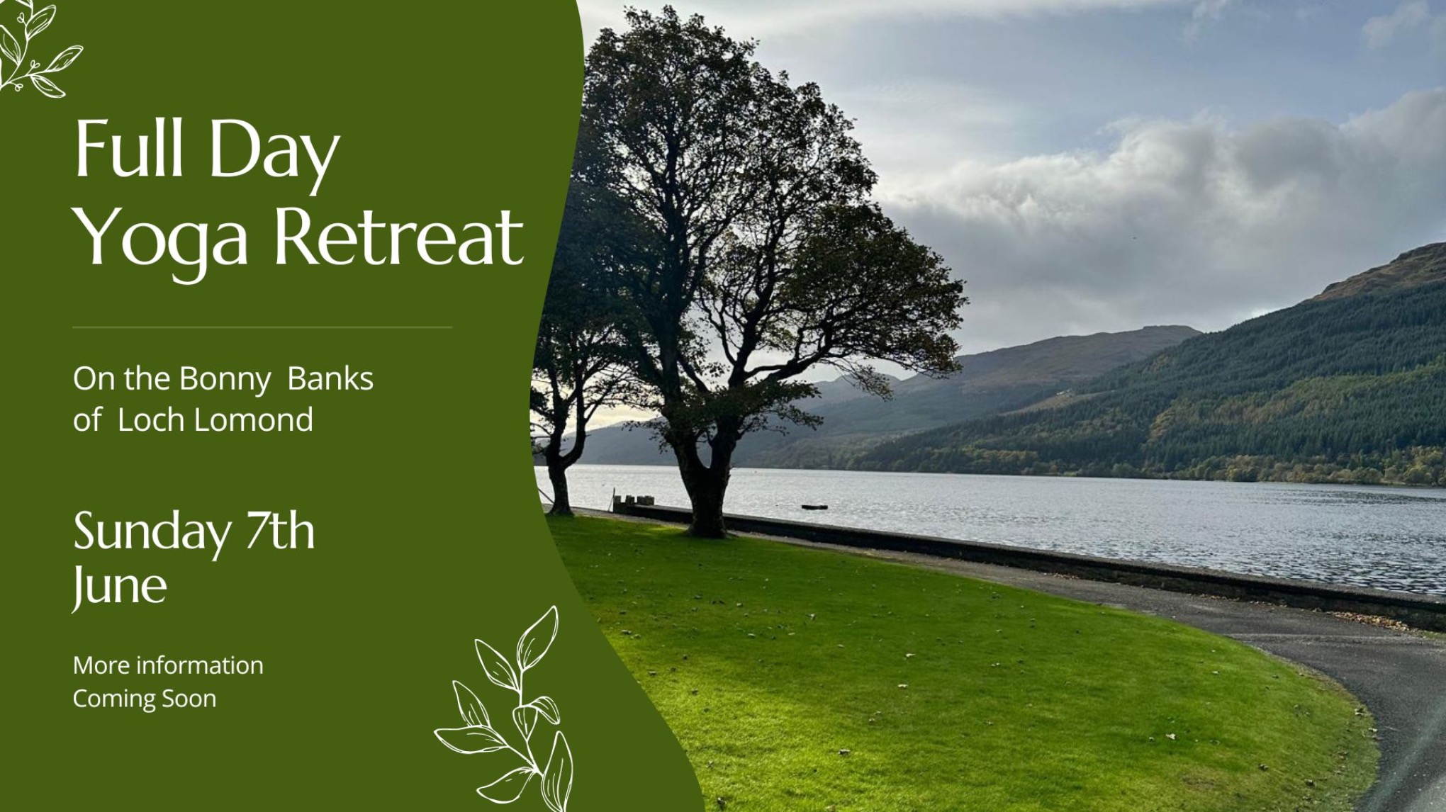 A Day of Stillness & Renewal: Full Day Retreat - Loch Lomond