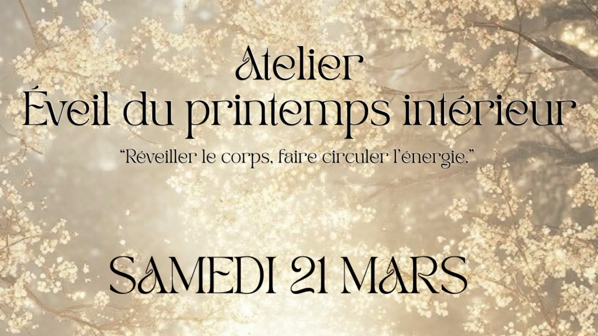 Atelier Éveil du printemps intérieur
