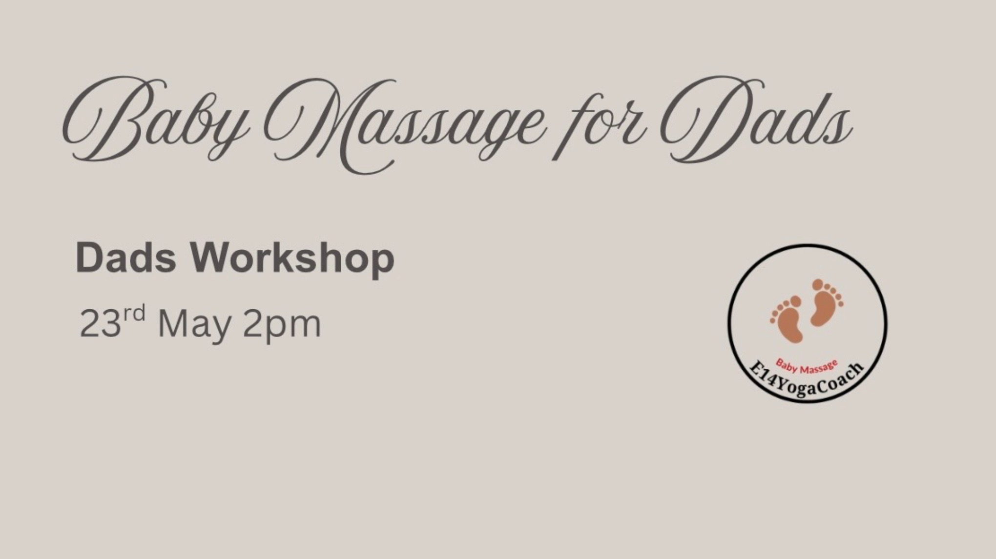 Baby Massage for Dads