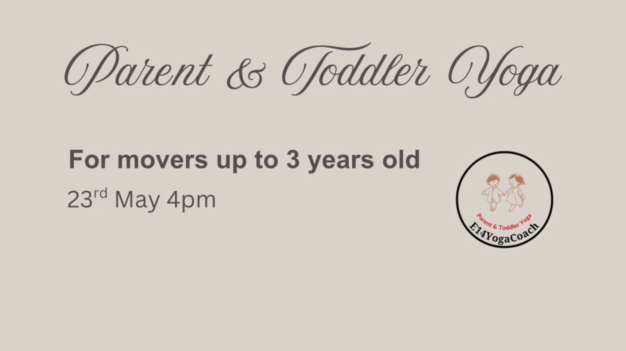 Parent & Toddler Yoga