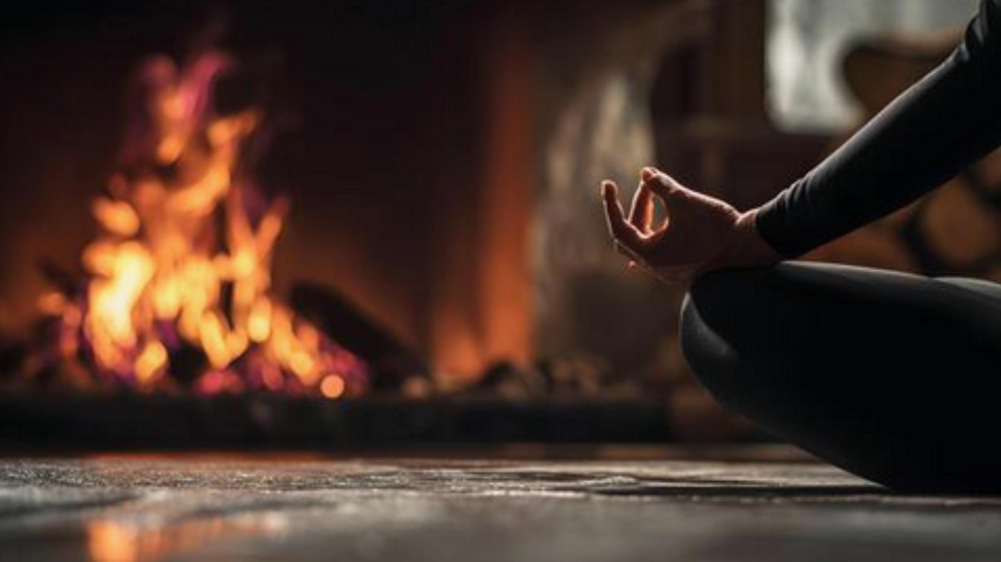 Yoga au coin du feu