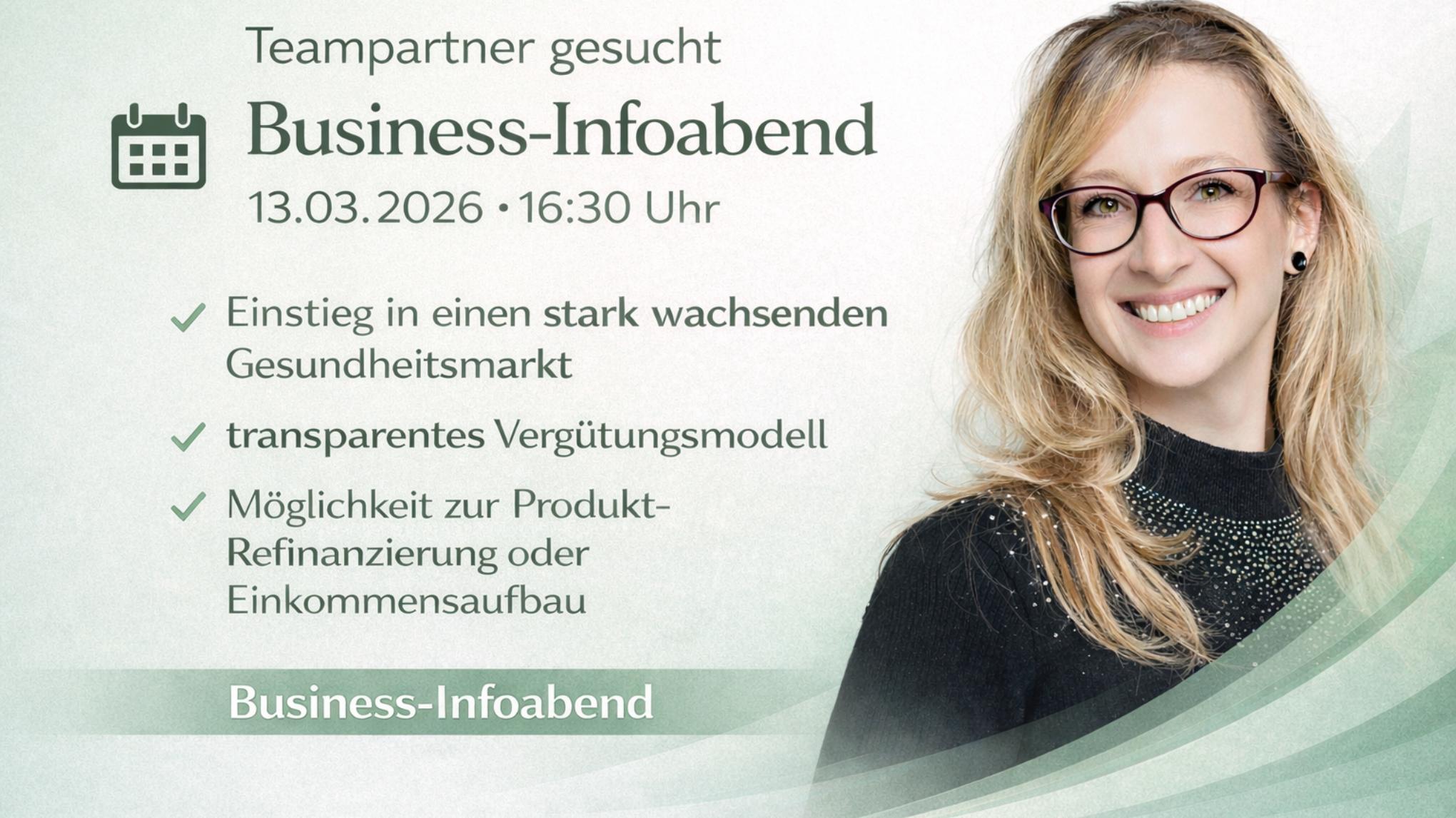 Business-Infoabend – Teampartner gesucht