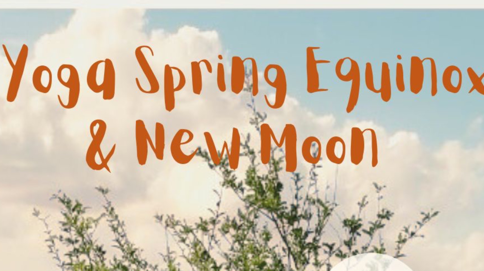 Yoga Spring Equinox & New Moon