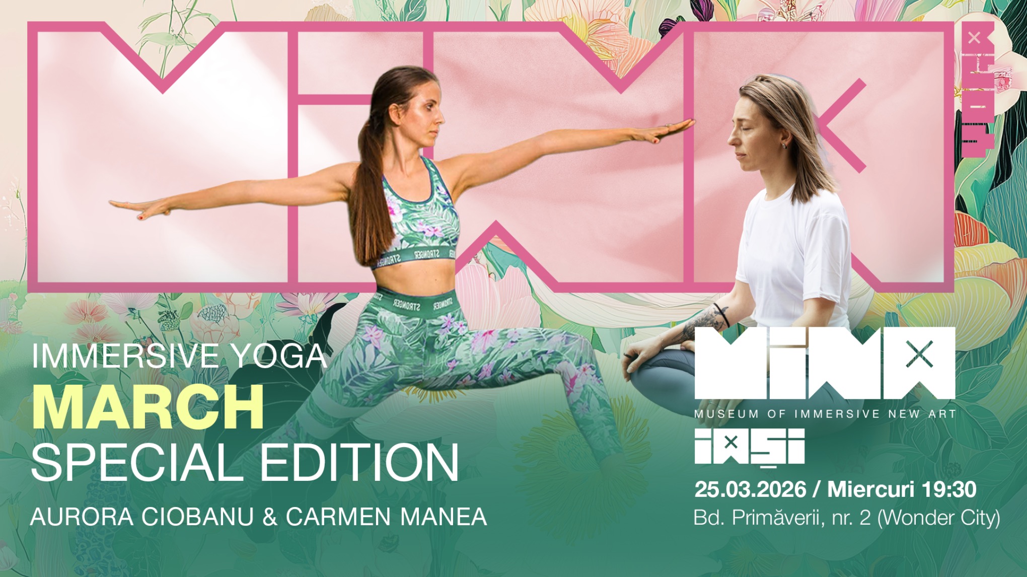Yoga @ MINA Museum Iași cu Carmen & Aurora - 25 Martie