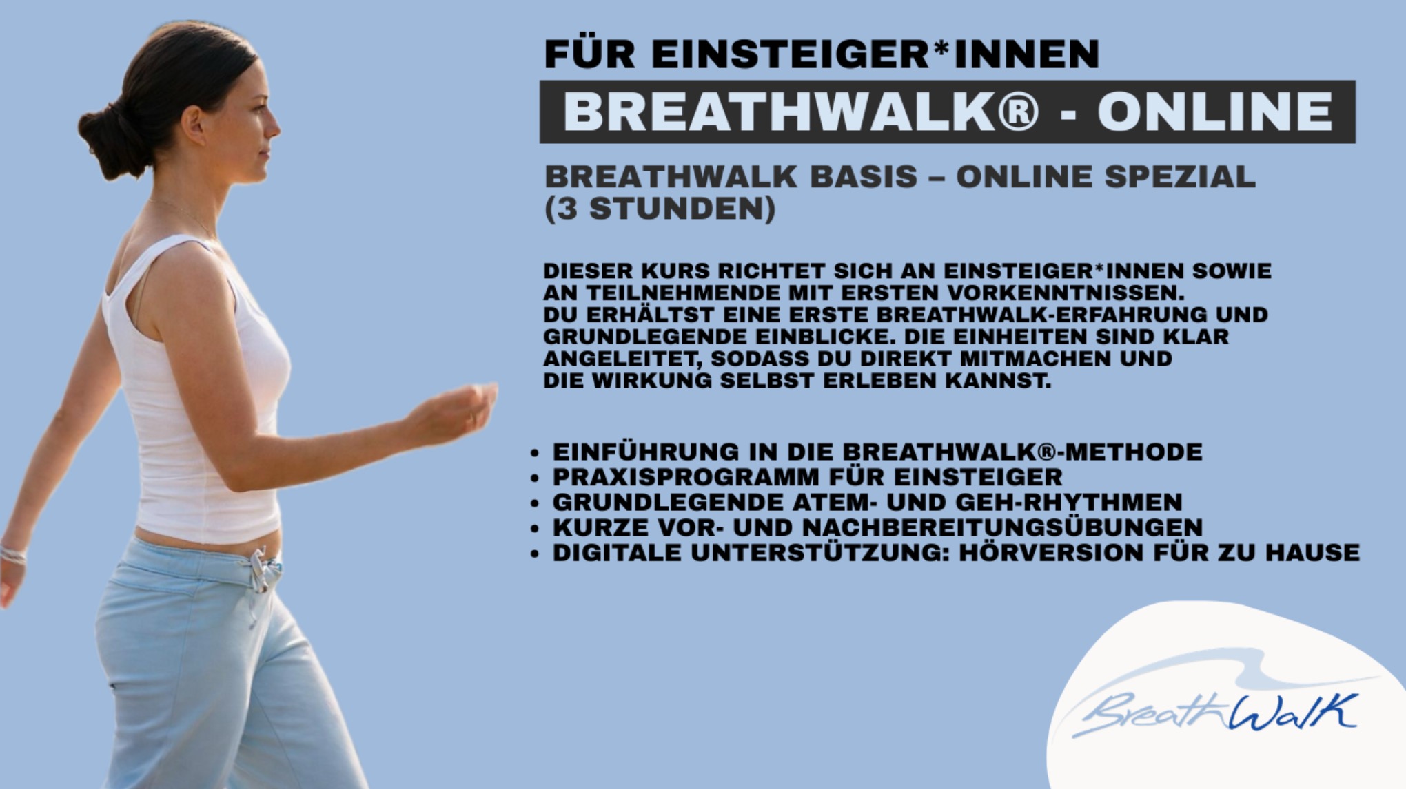 BreathWalk® Basis ONLINE Kurs (3 h)