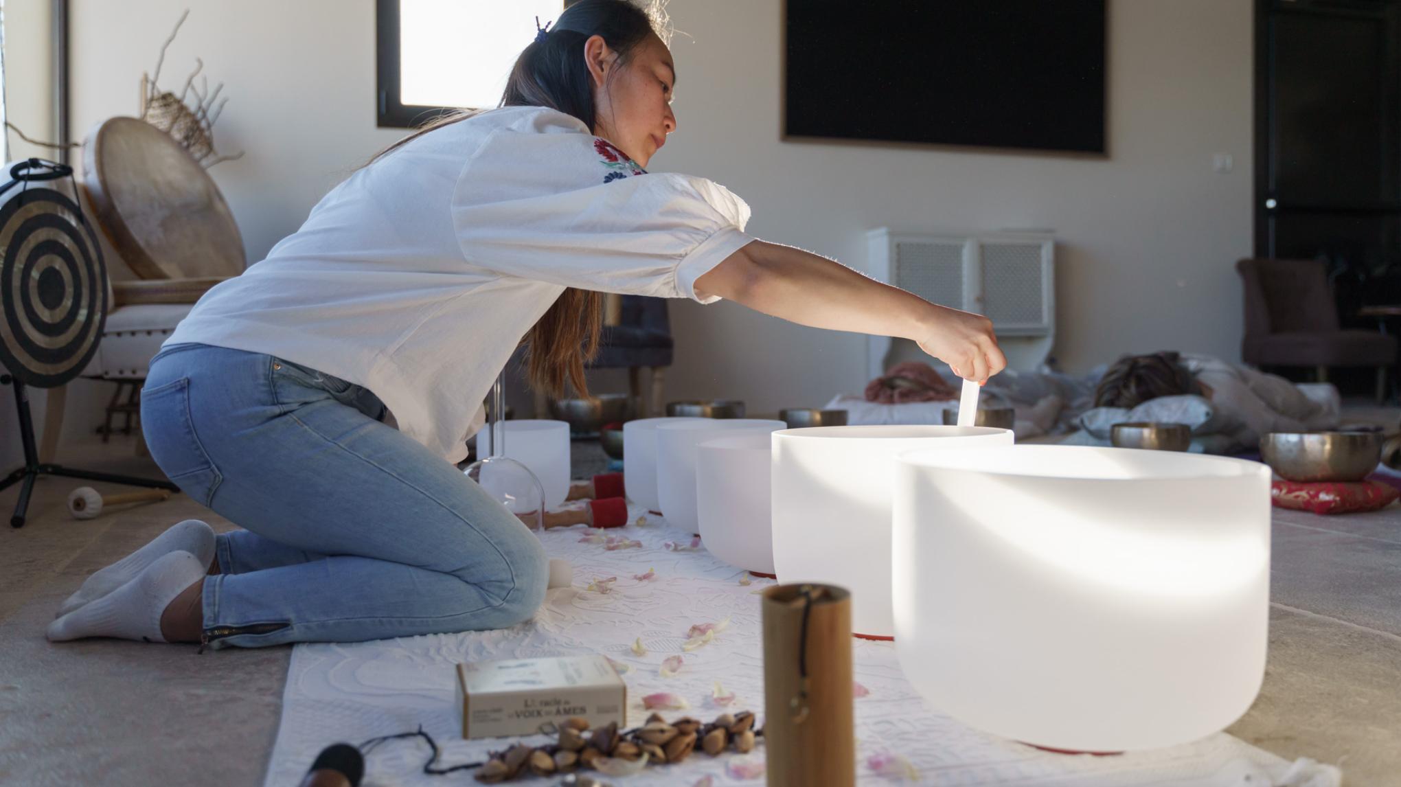 Massage Sonore à la chapelle du château Saint-Pierre de Mejans