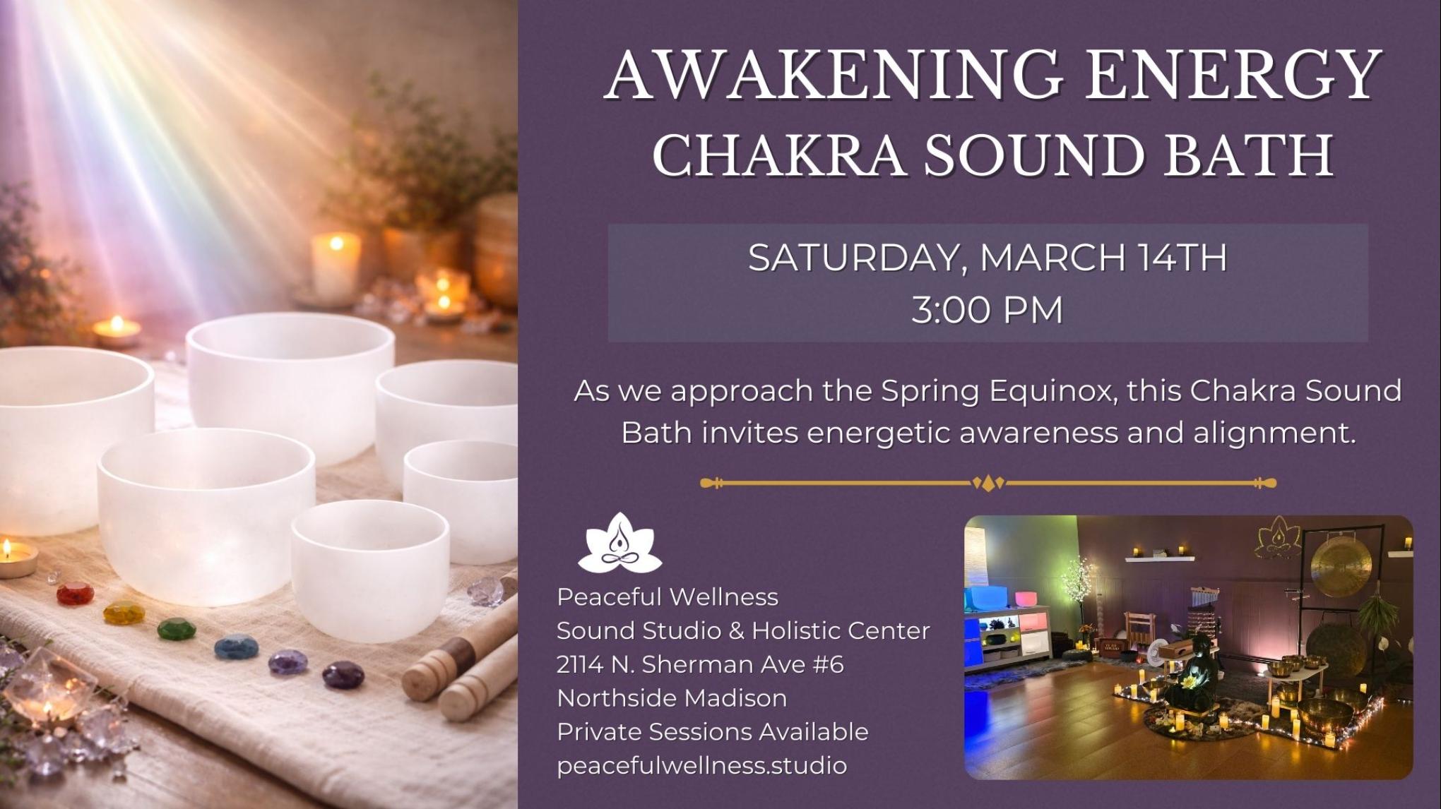 MADISON Awakening Energy | Chakra Sound Bath