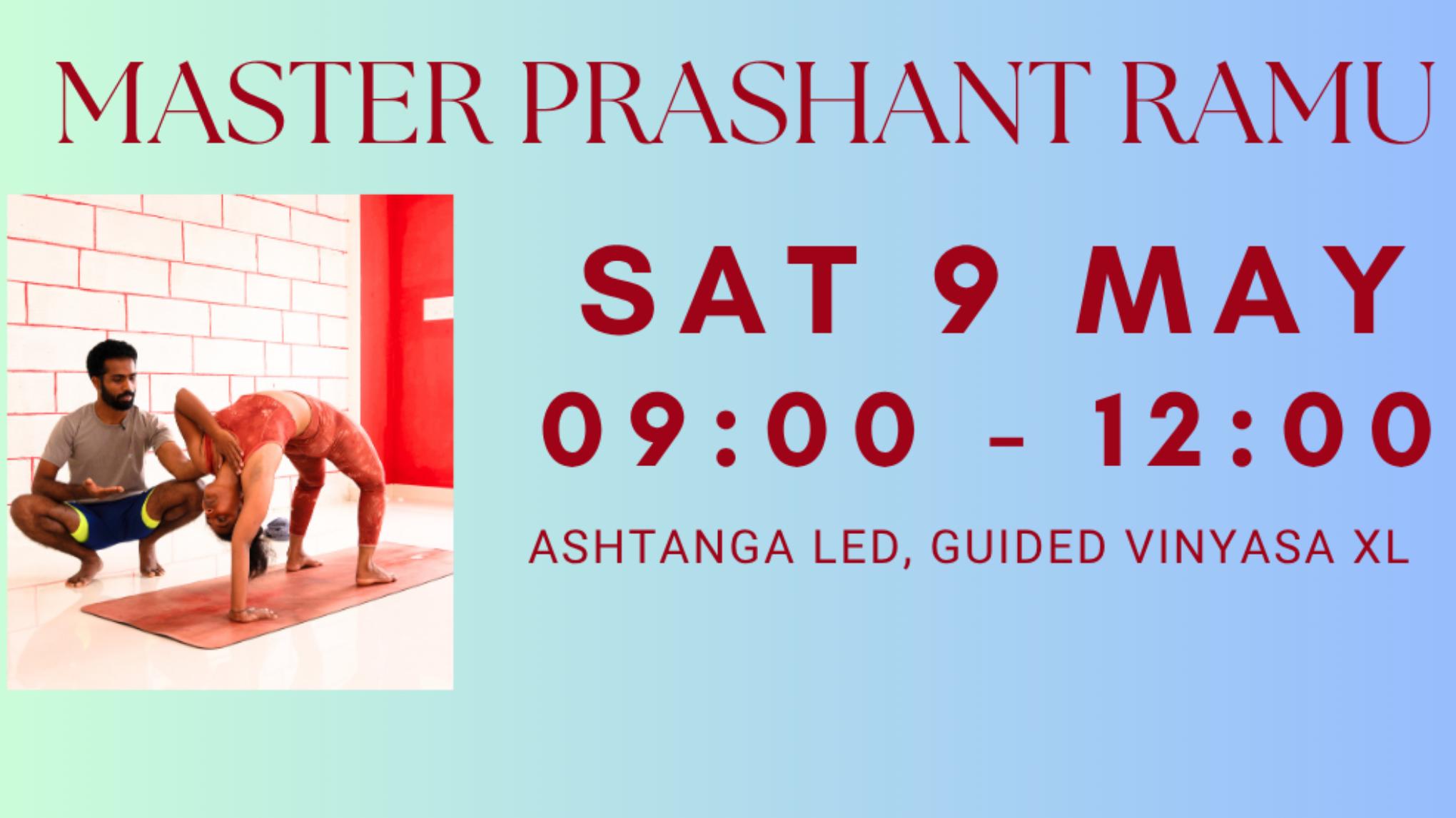 Yoga workshop with Prashanth Ramu - Saturday 9 May | 09:00 - 12:00